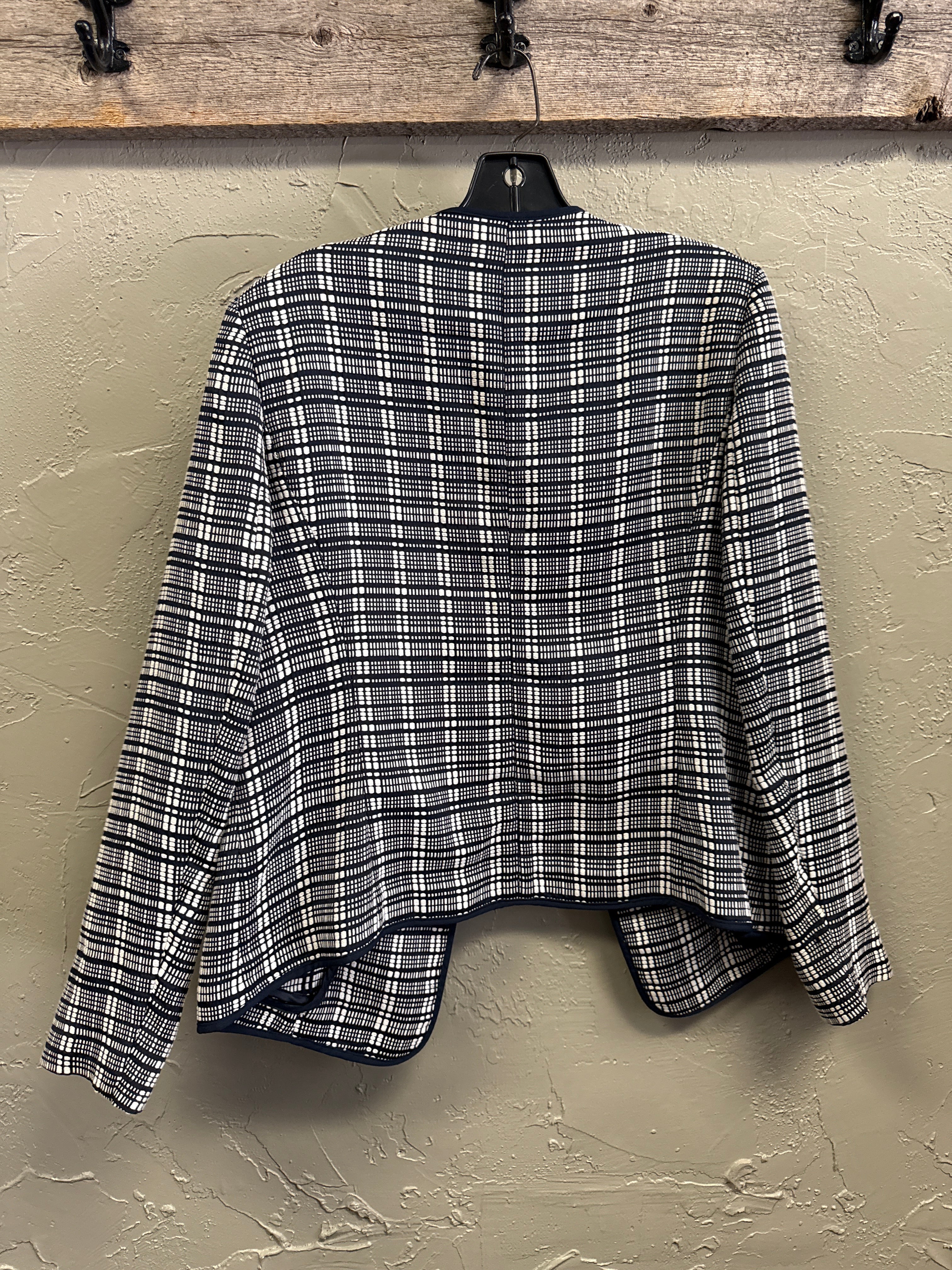 JNY PLAID ZIP-ACCENT BLAZER (org$120)