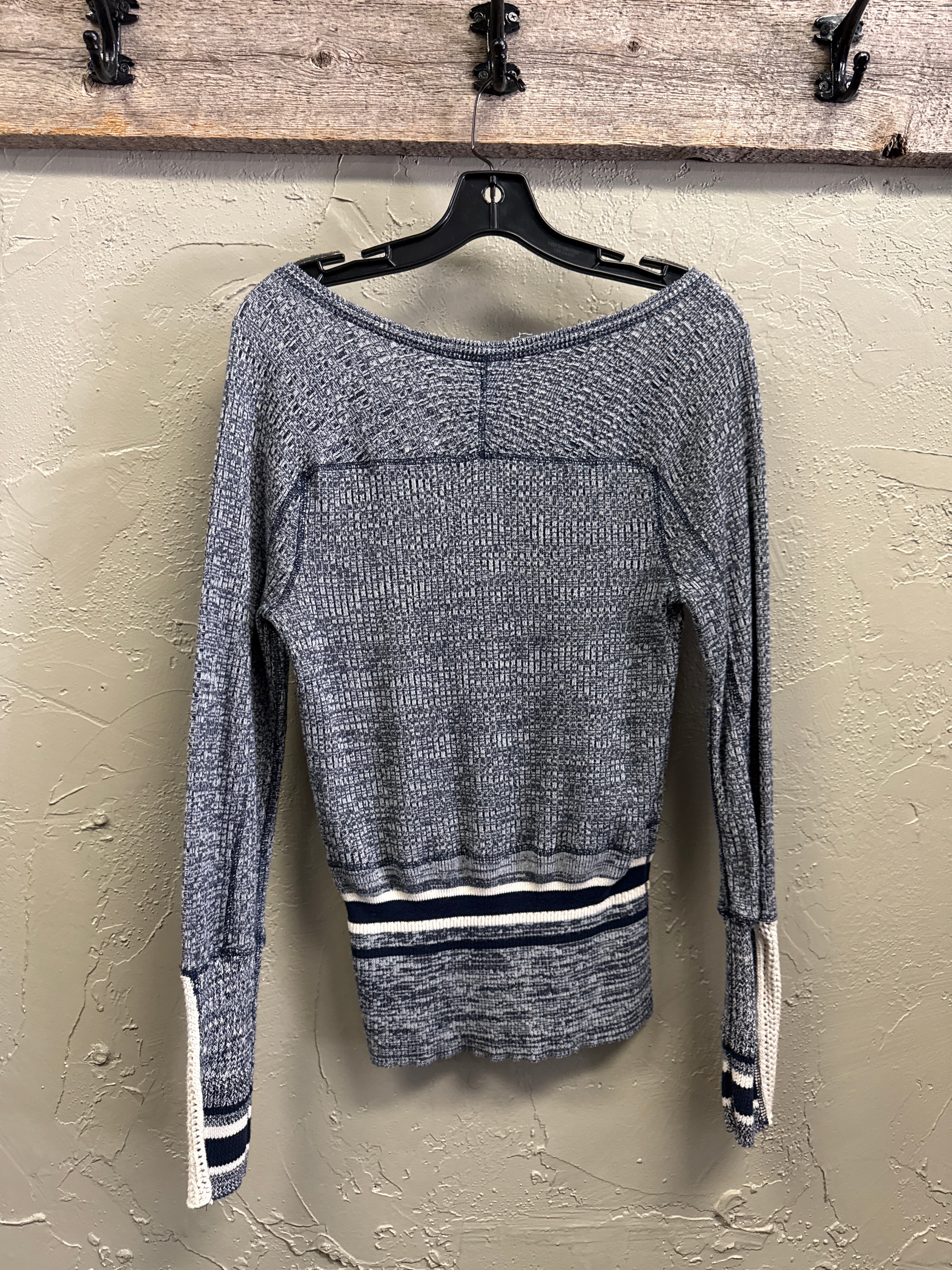 WE THE FREE CROCHETED CUFF HENLEY (org$98)