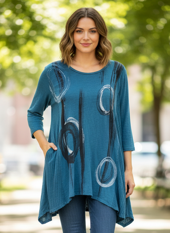 JESS & JANE LOLLIPOP TUNIC (org$88)
