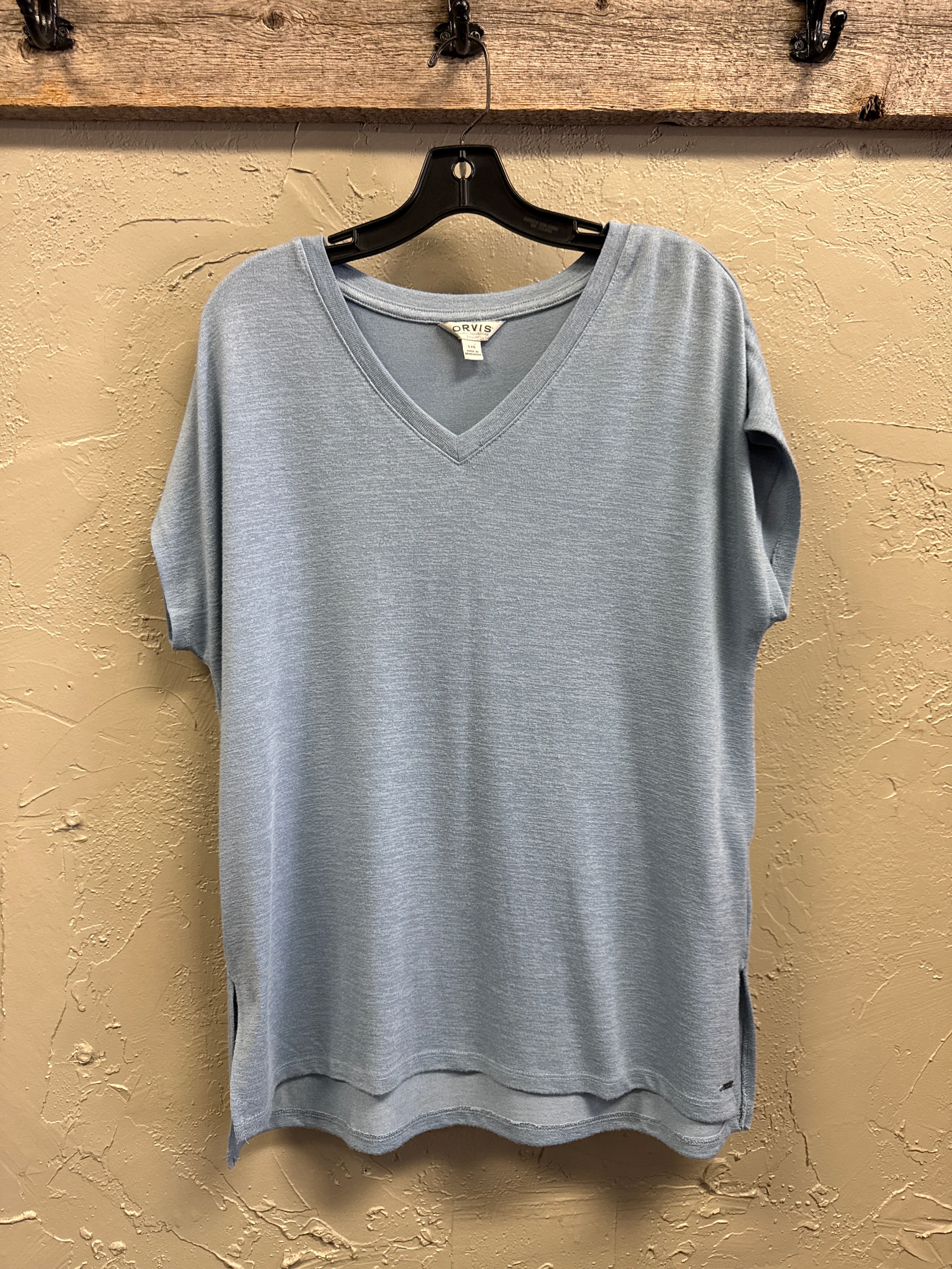 ORVIS V-NECK KNIT TOP