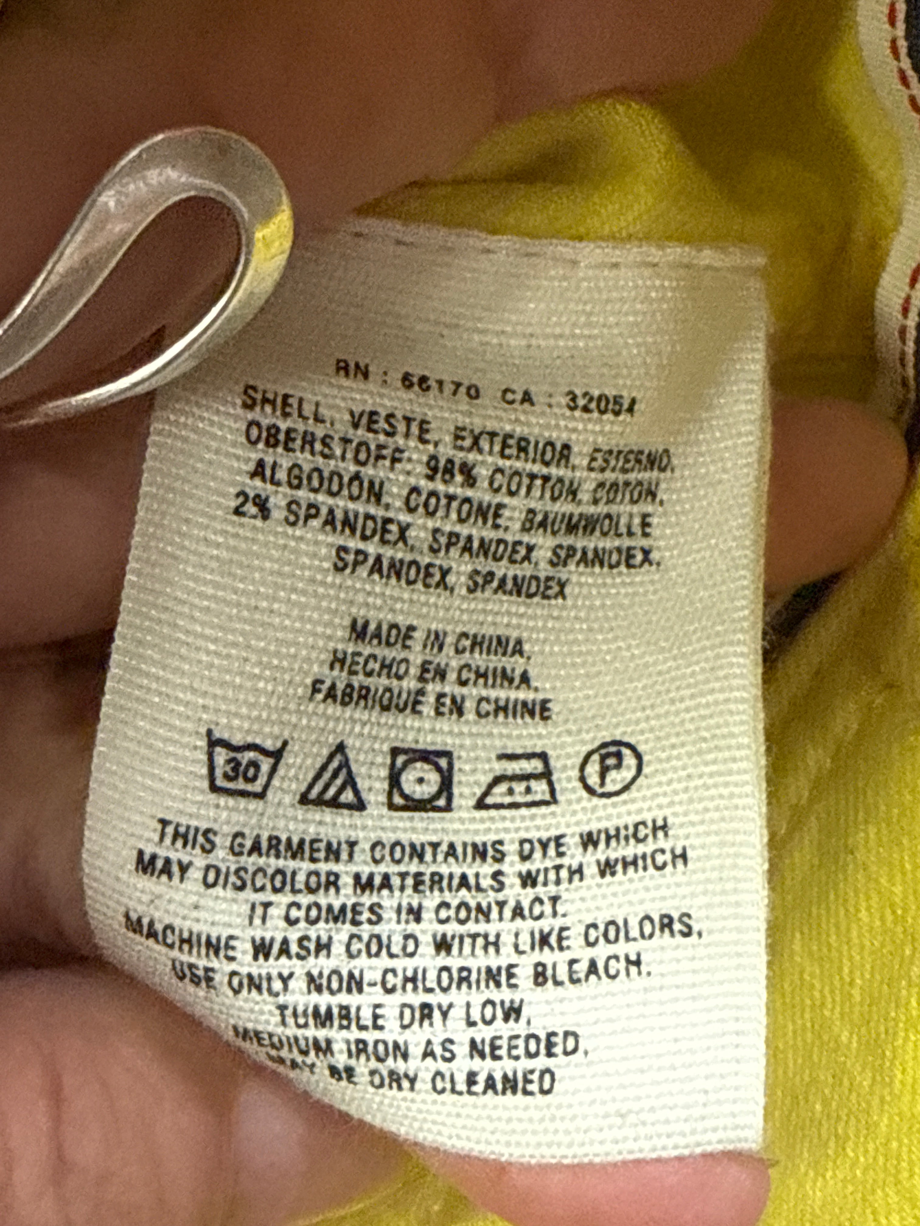 PILCRO YELLOW TRUCKER JACKET (org$138)
