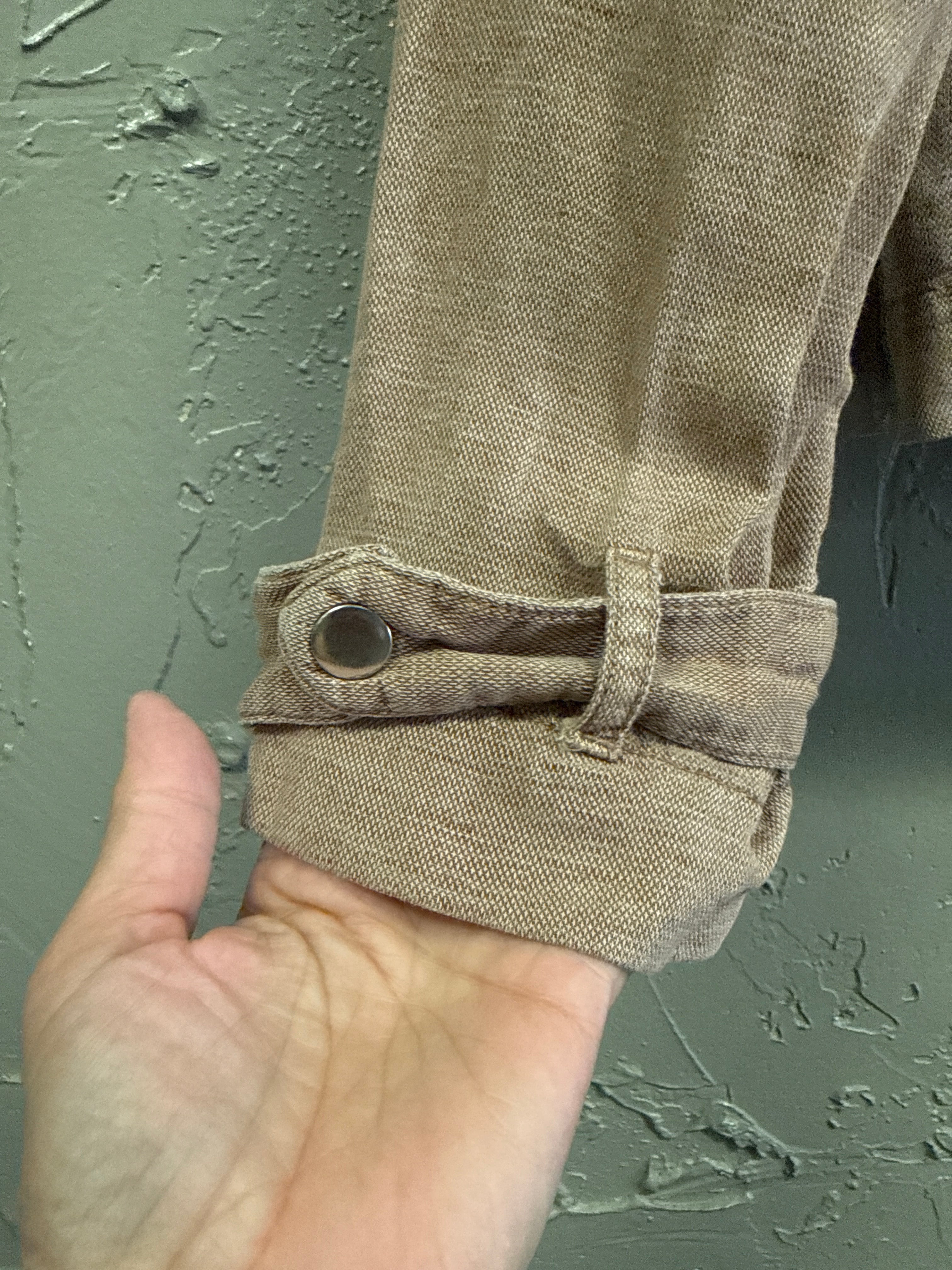 NICOLE MILLER CROP LINEN JACKET