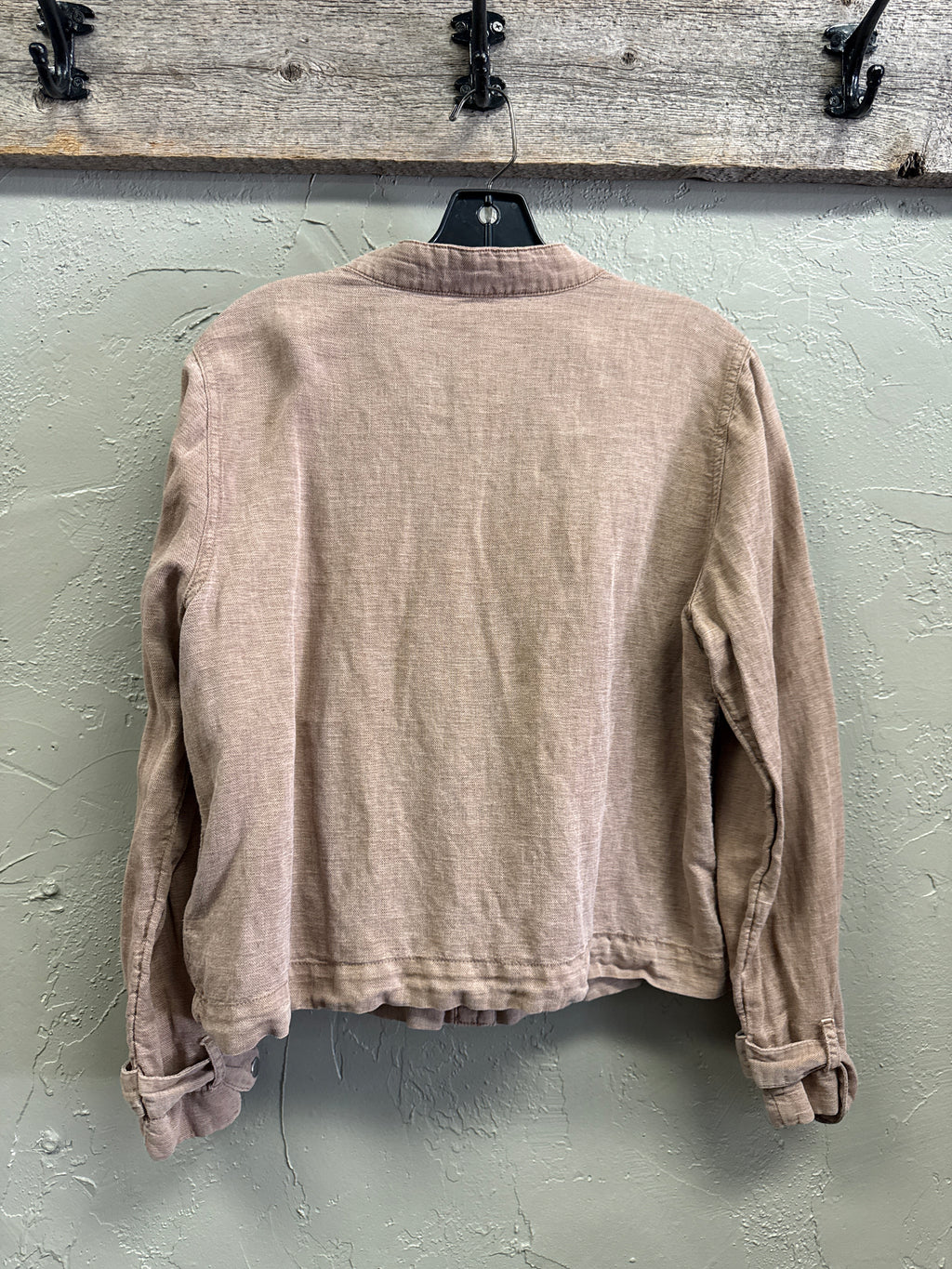 NICOLE MILLER CROP LINEN JACKET