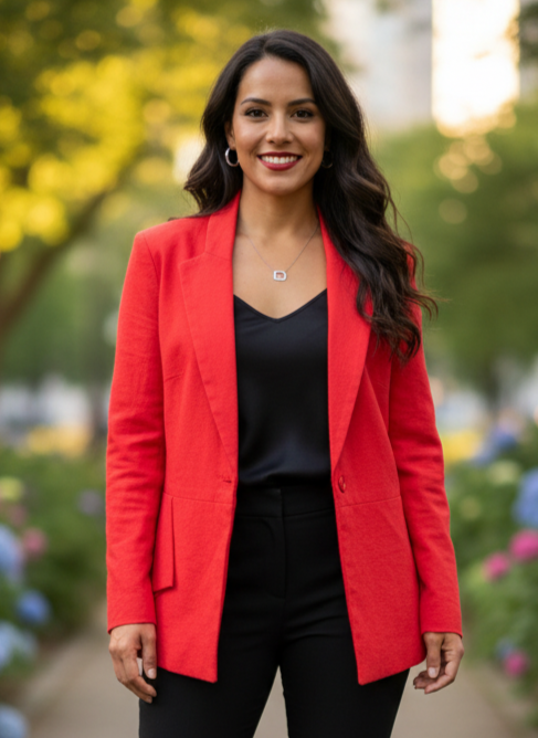 NY&Co LINEN BLEND BLAZER (org$90)