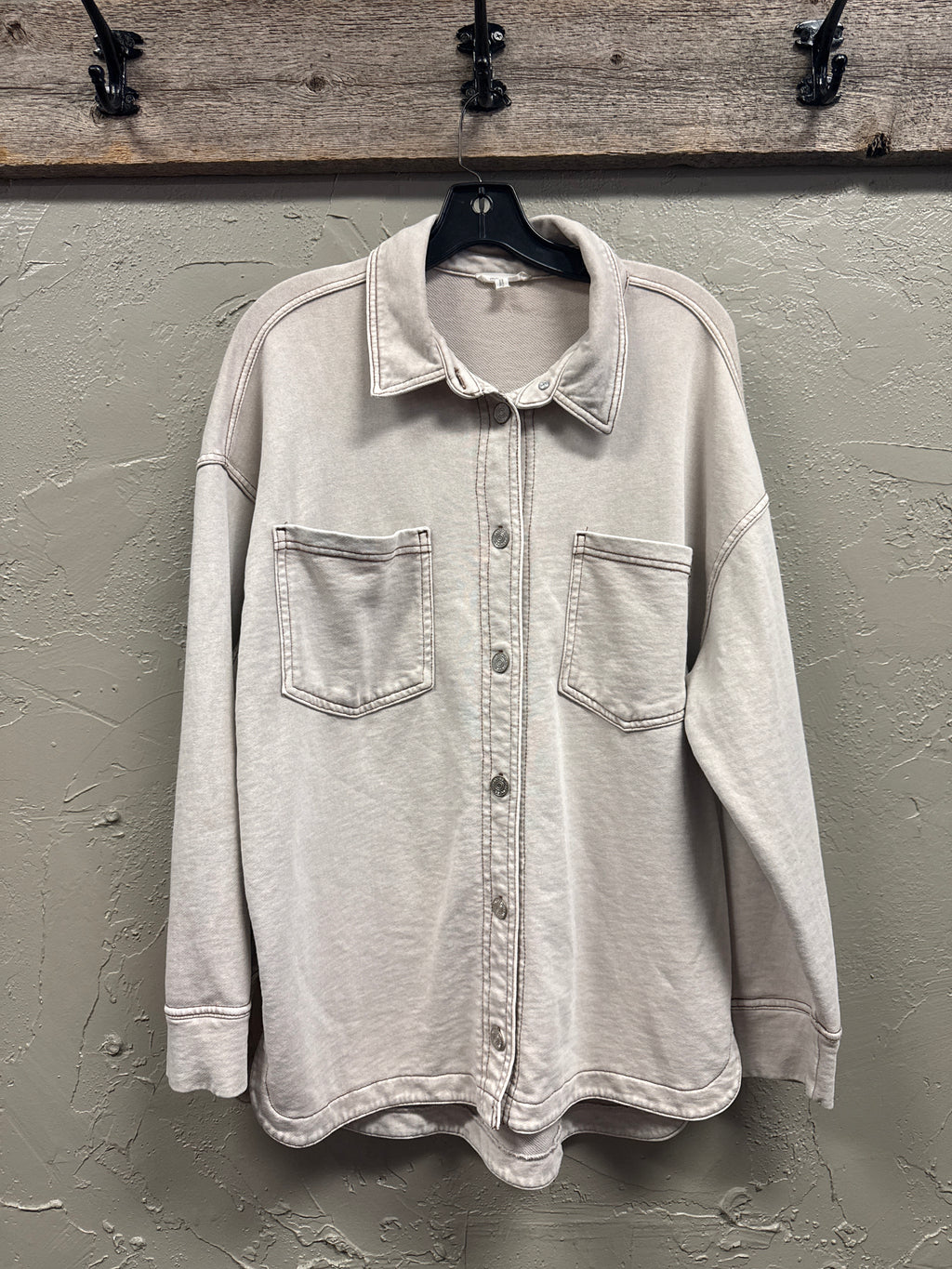 Maurices French Terry Shacket
