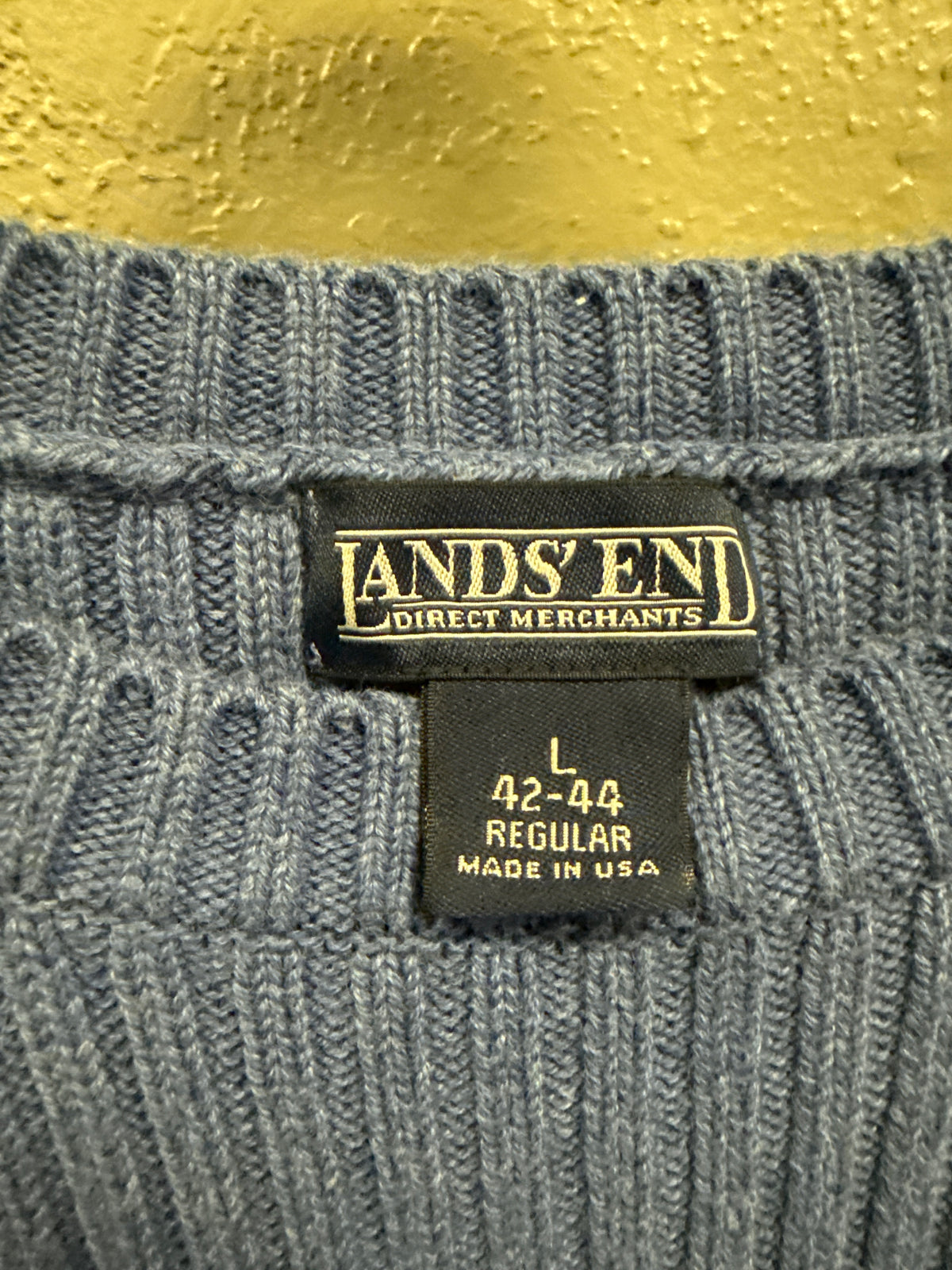 Lands End Crewneck Shaker Sweater (org$90)