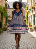 Blu Pepper Sleeveless Shift Dress