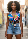 Day & Night Front-Tie Crop