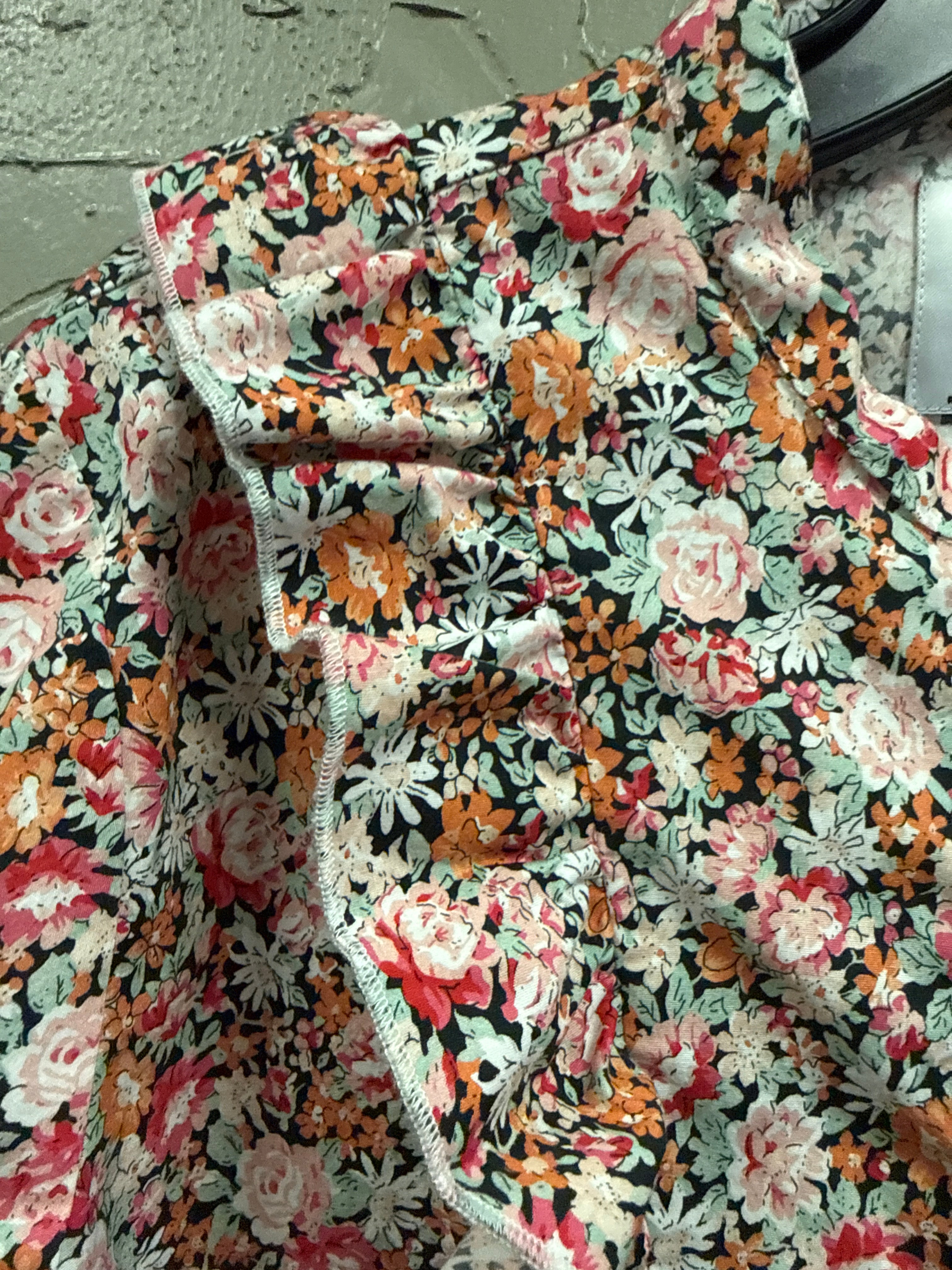 THE SHIRT Floral Ruffle Blouse (org$170)