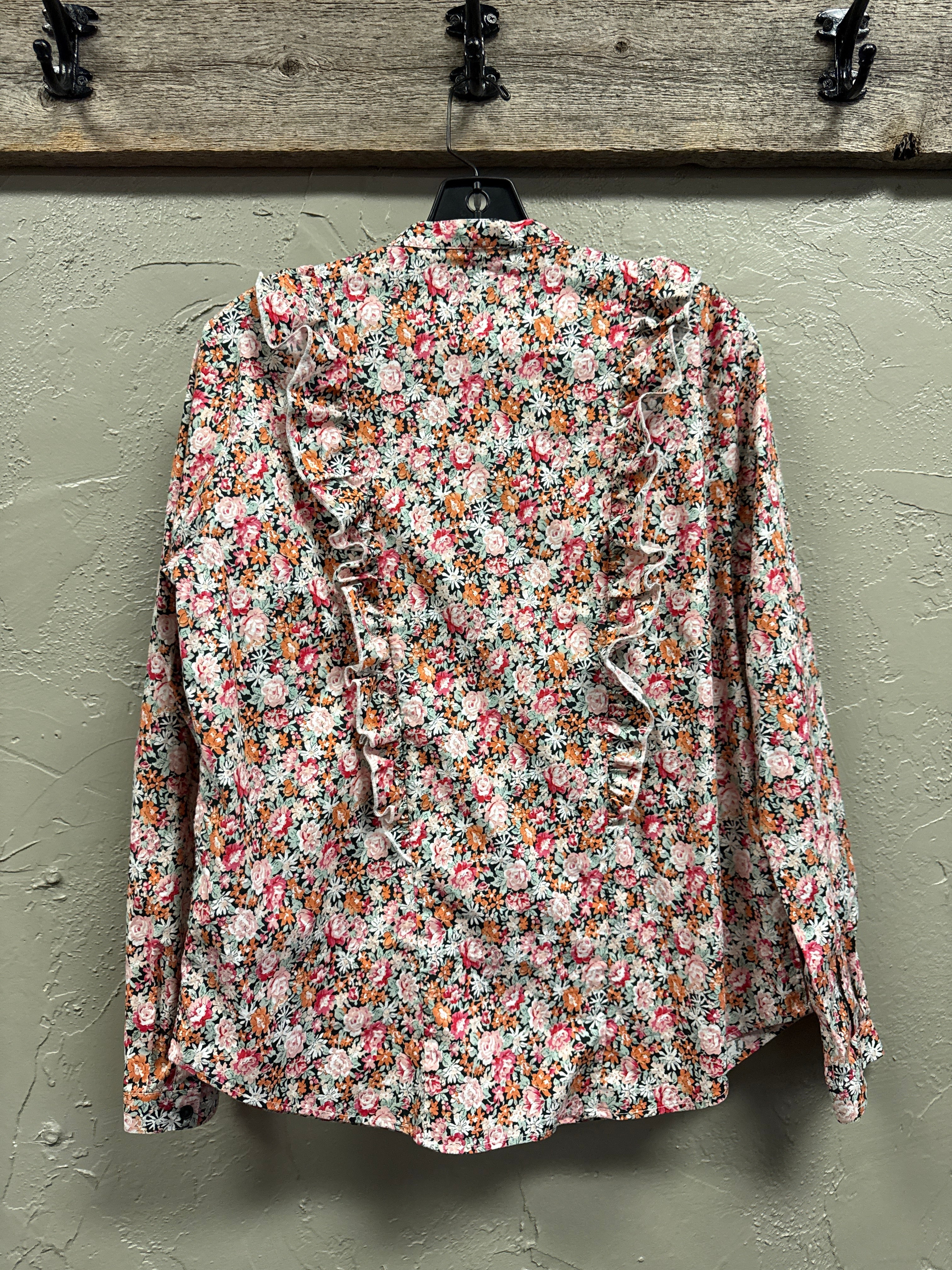 THE SHIRT Floral Ruffle Blouse (org$170)