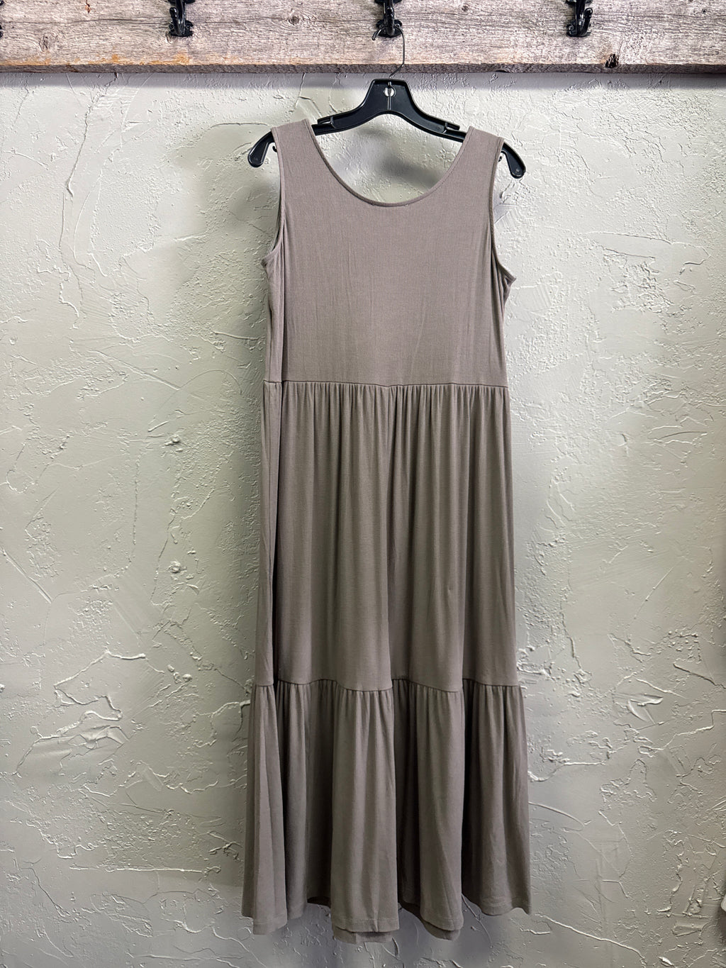Indigo Thread Tiered Midi Dress