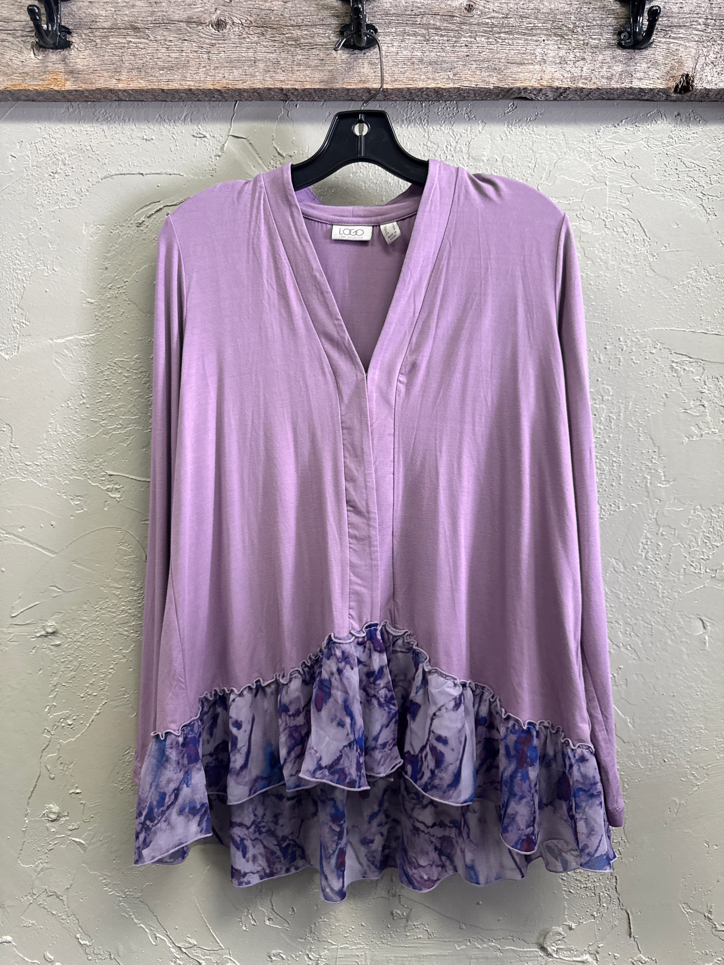 NWOT LOGO Ruffled Hem Cardigans (org$60)