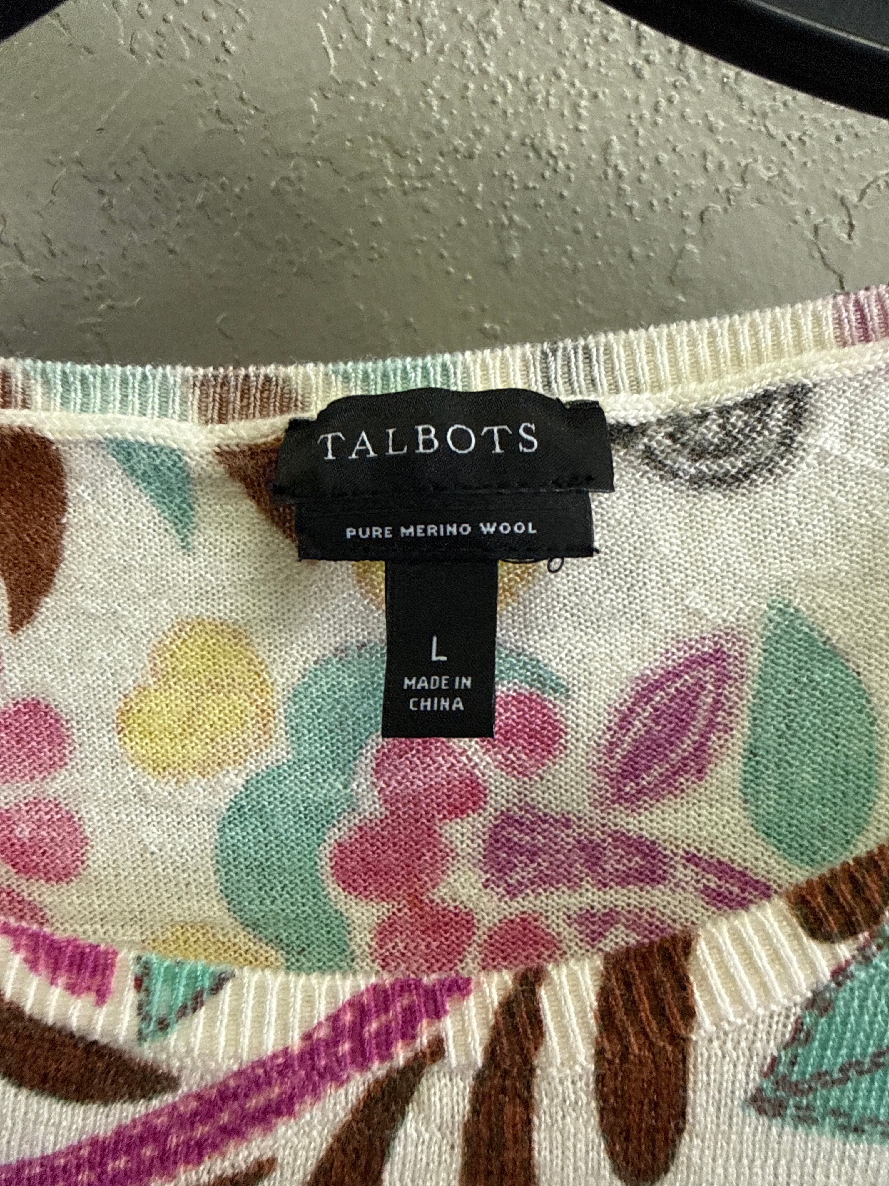 Talbots Wool Floral Sweater (org$109)