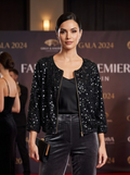 Sparkle & Fade Zip-Front Jacket