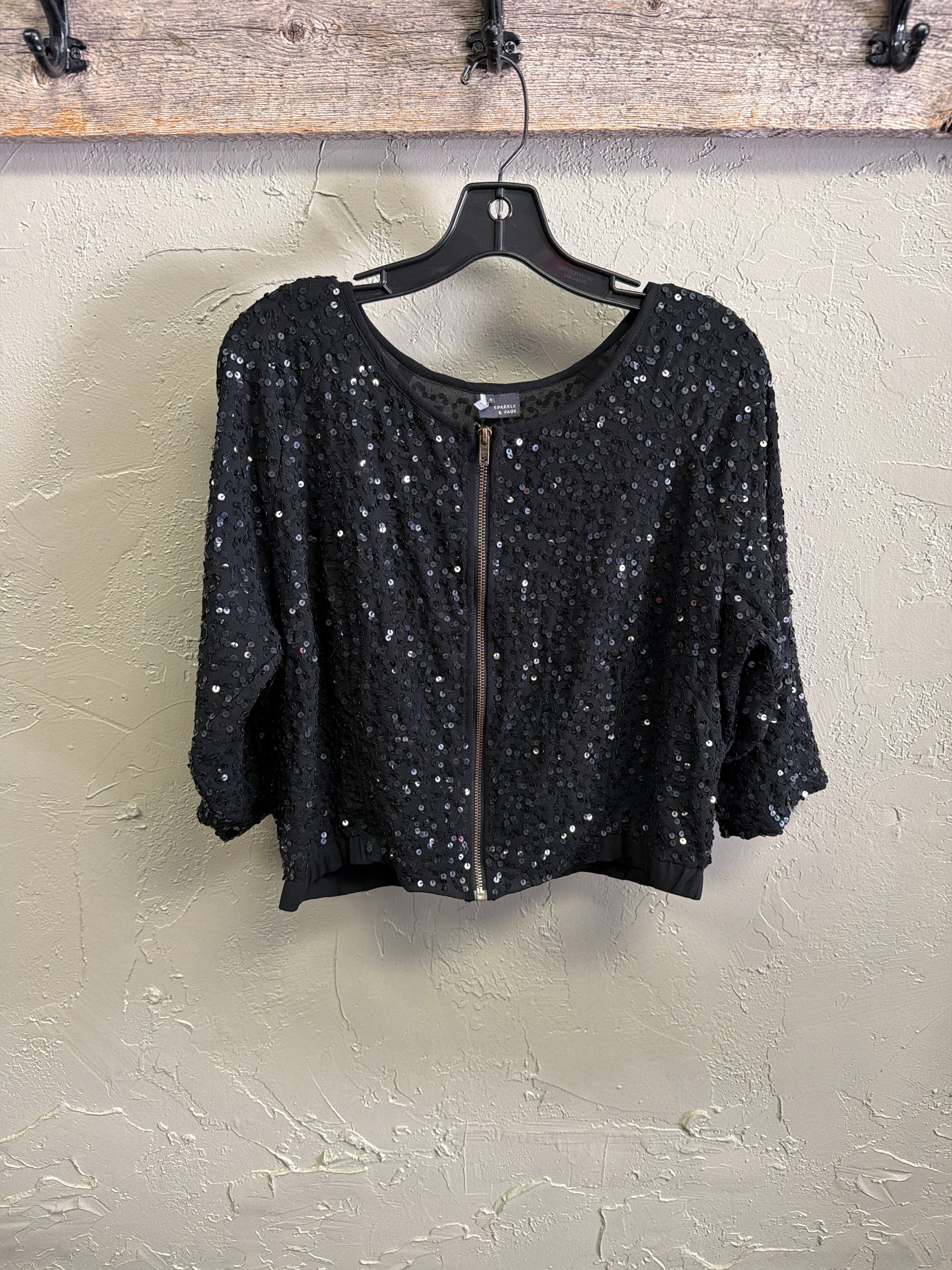 Sparkle & Fade Zip-Front Jacket