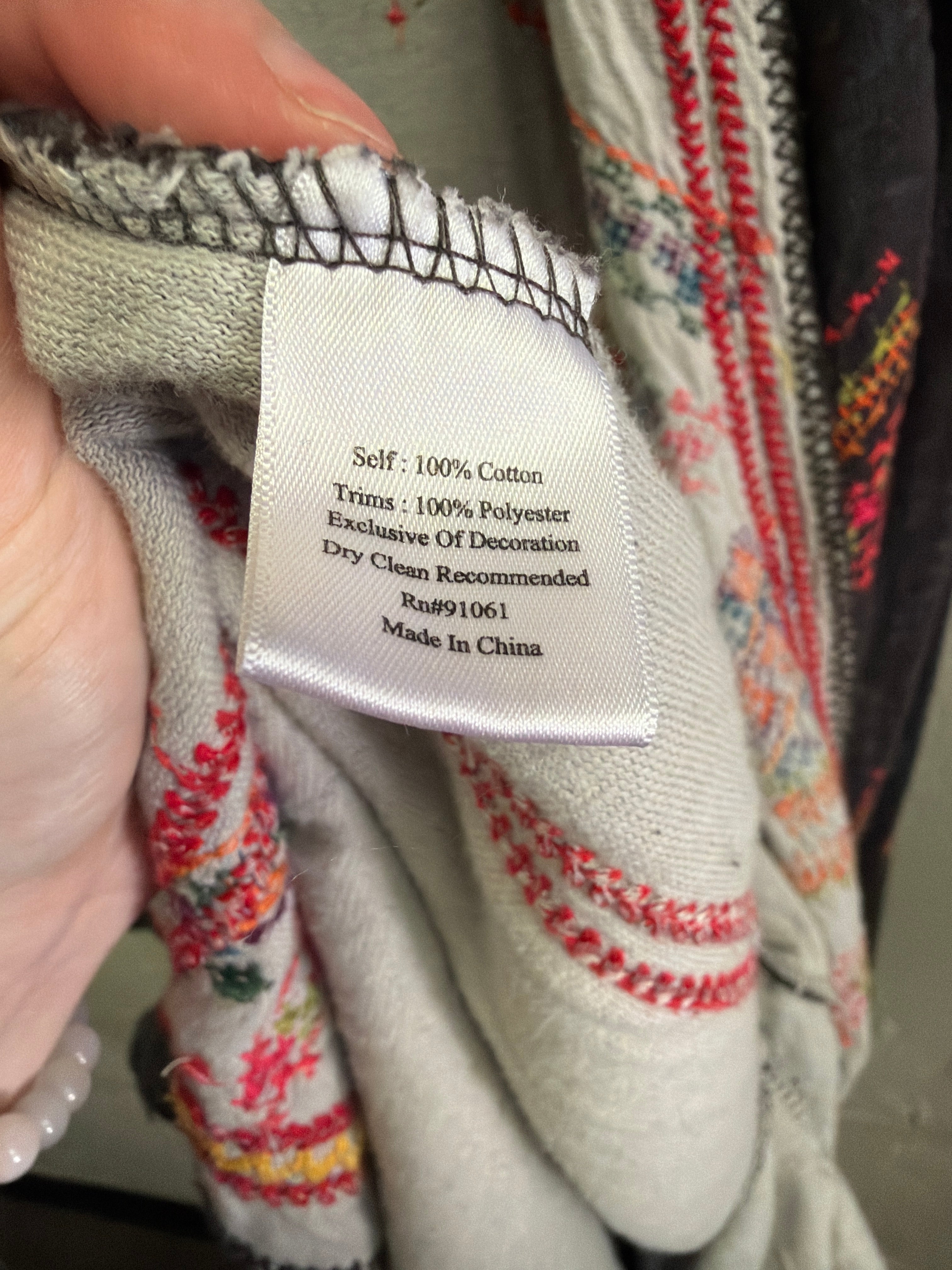 BIYA Embroidered Duster (org$440)