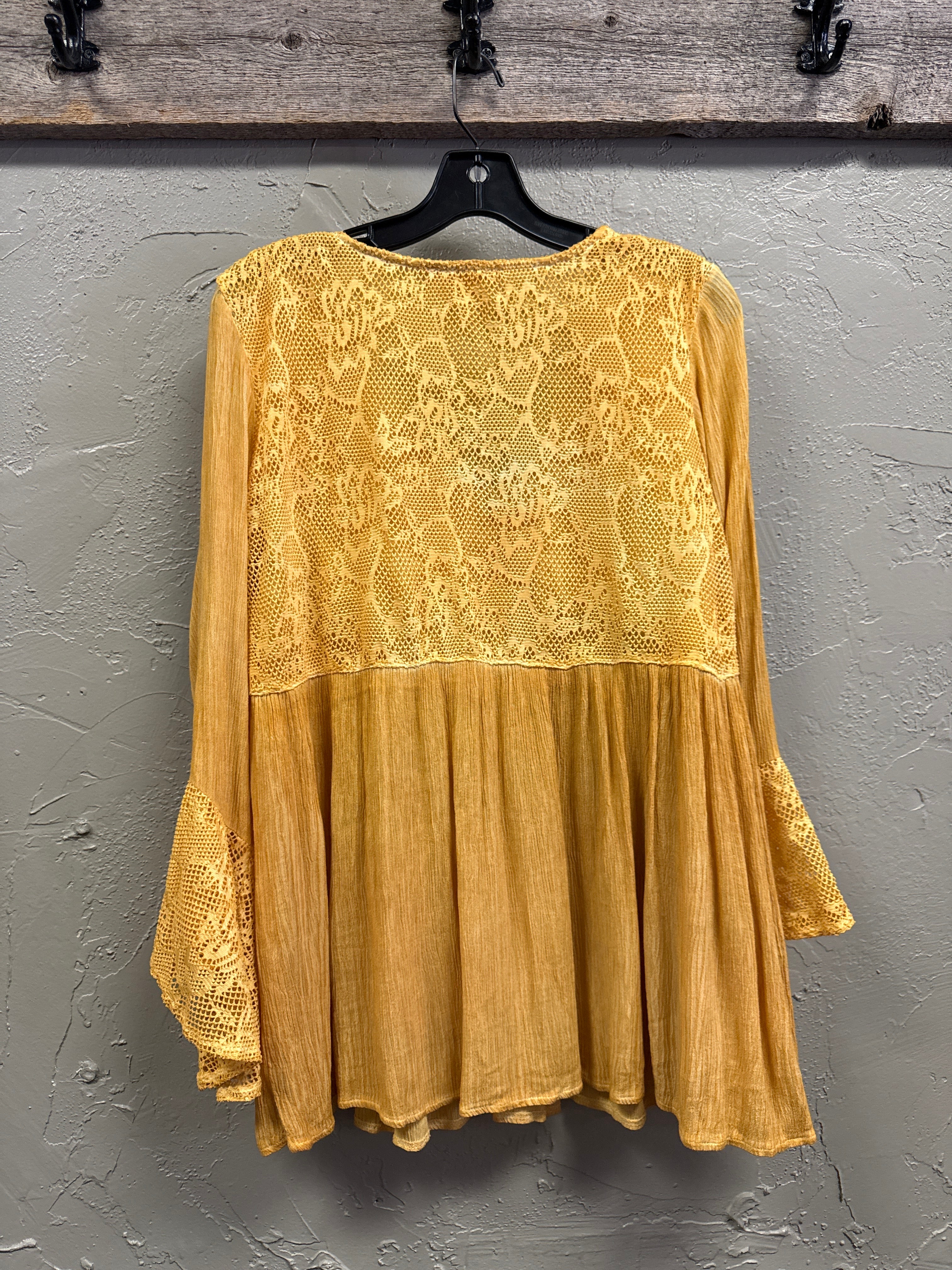 NWOT Indigo Thread Babydoll Tunic (org$98)