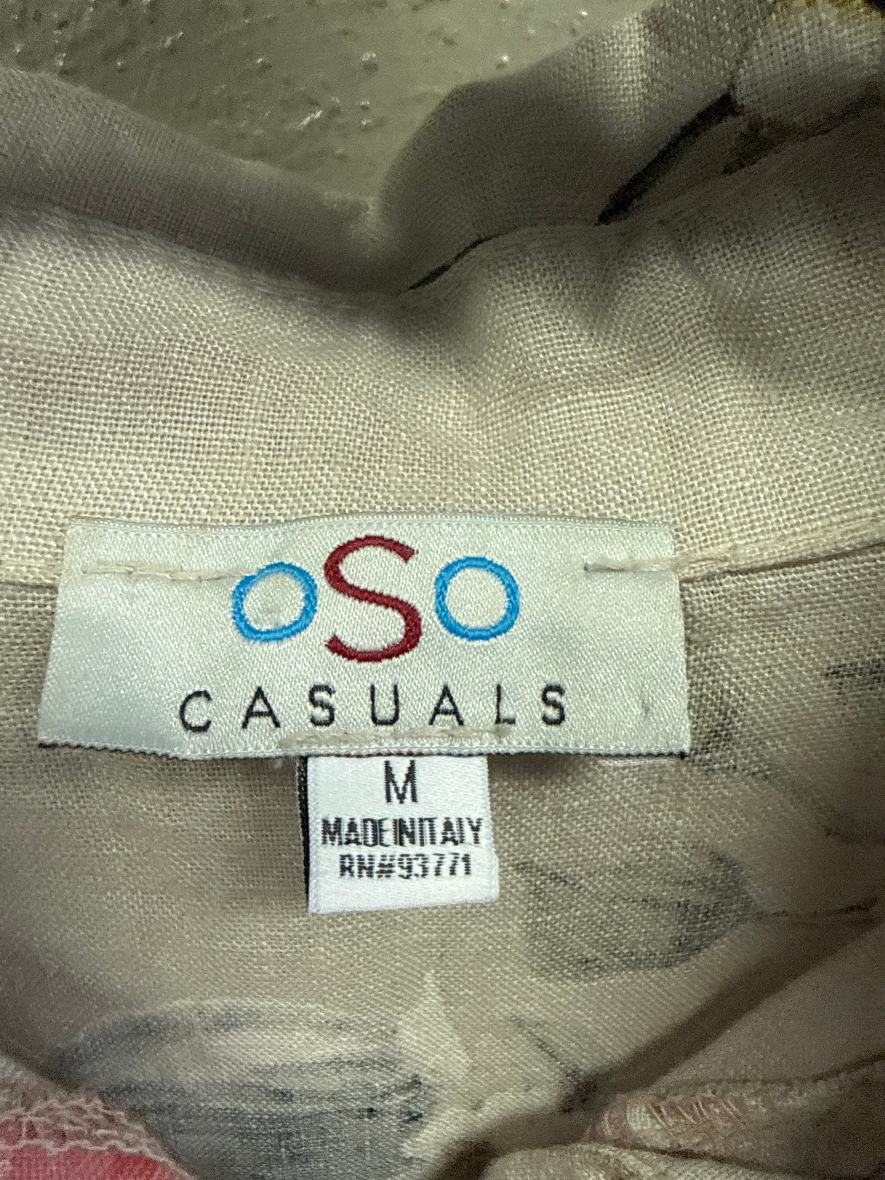 oSo Casuals Linen Sirt Dress (org$99)