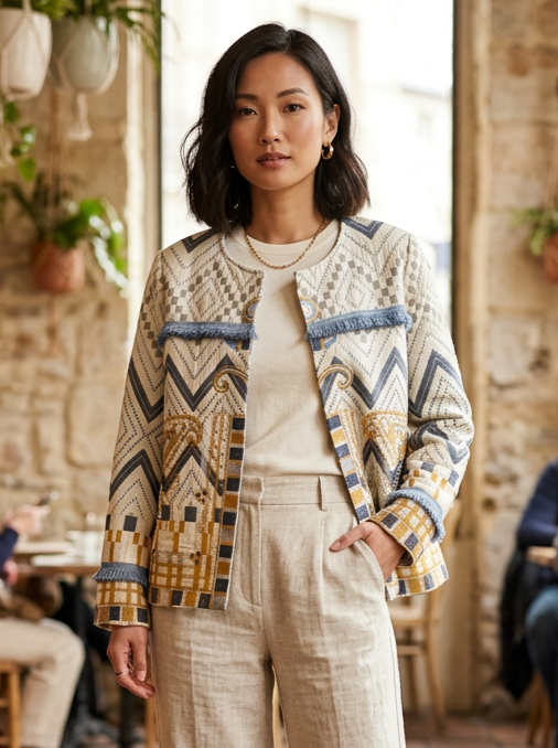 NWT Indigo Moon Art-to-Wear Jacket (org$120)