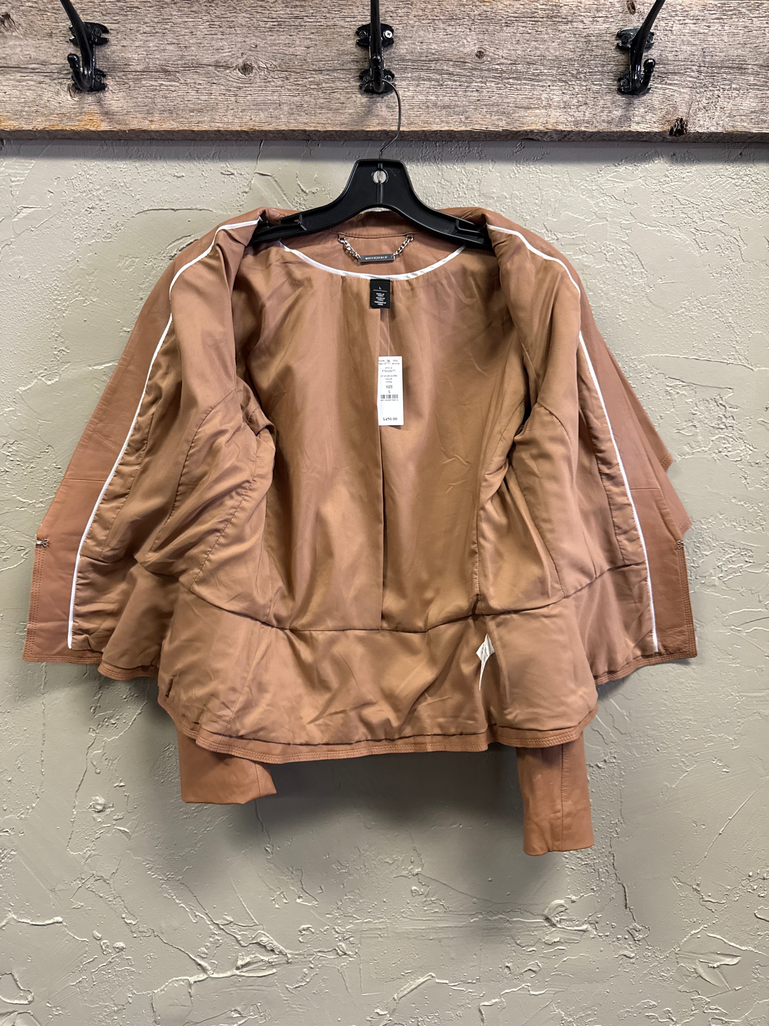 NWT WHBM Leather Jacket (org$450)