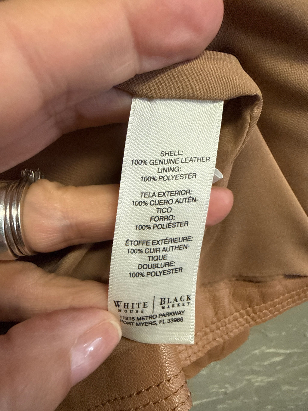 NWT WHBM Leather Jacket (org$450)