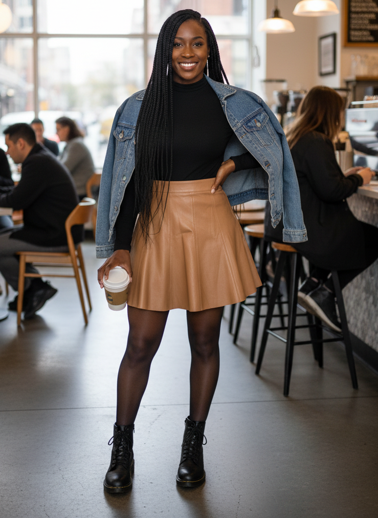 NWT WHBM Leather Skirt (org$300)