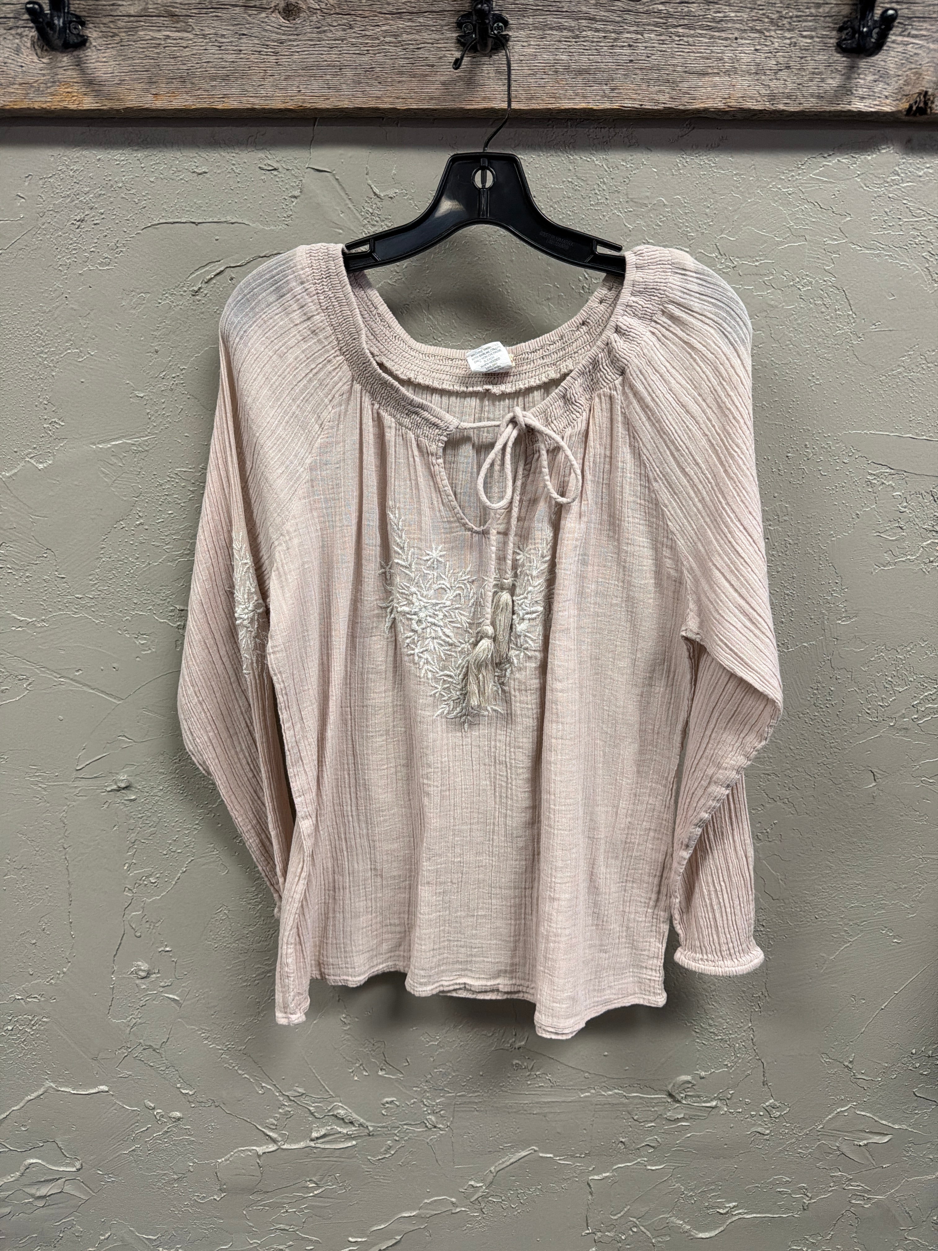 Sweet Magnolia Peasant Blouse (org$65)