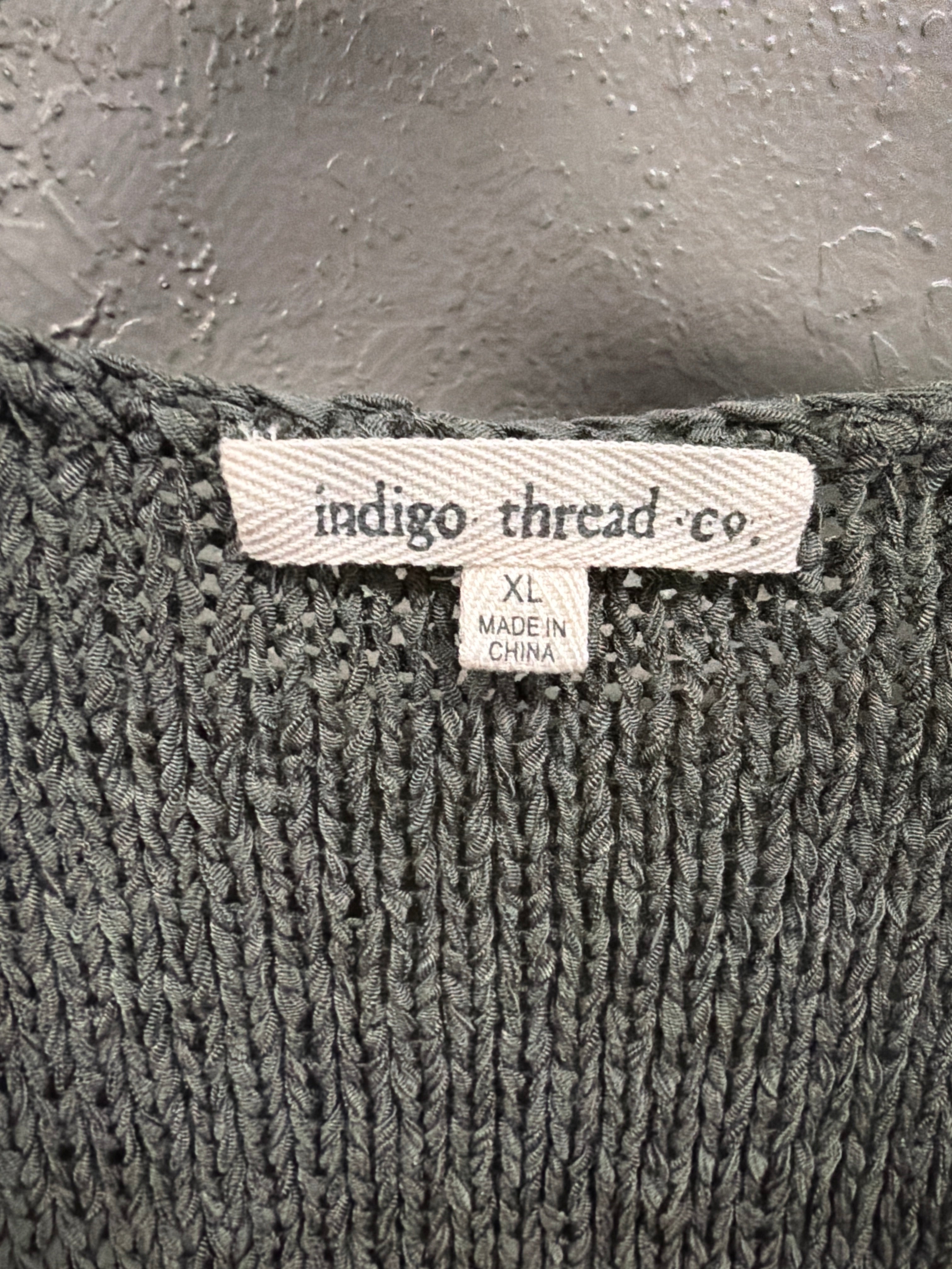 NWOT Indigo Thread Fringe Vest (org$65)
