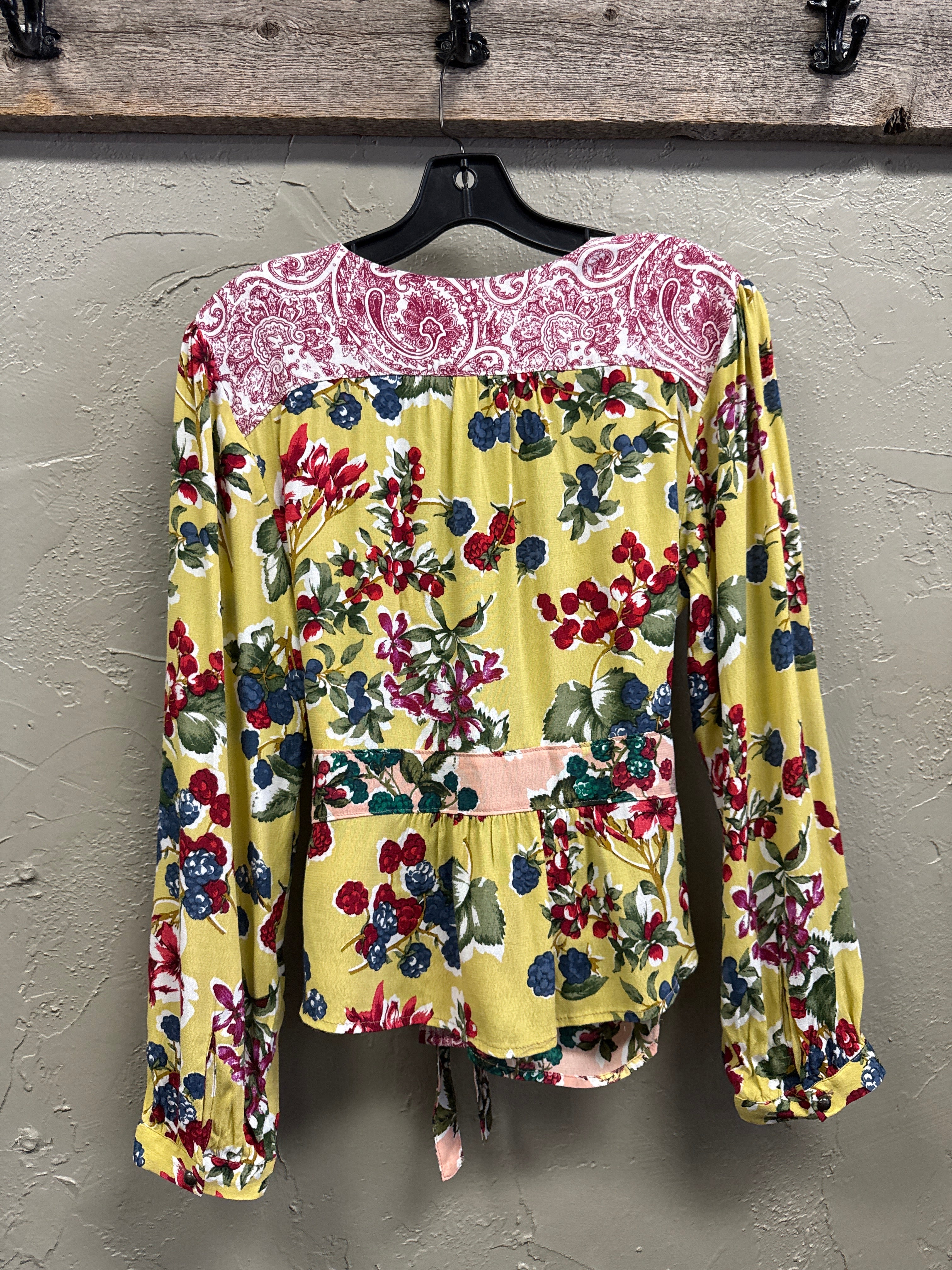 Meadow Rue Floral Wrap Top (org$118)
