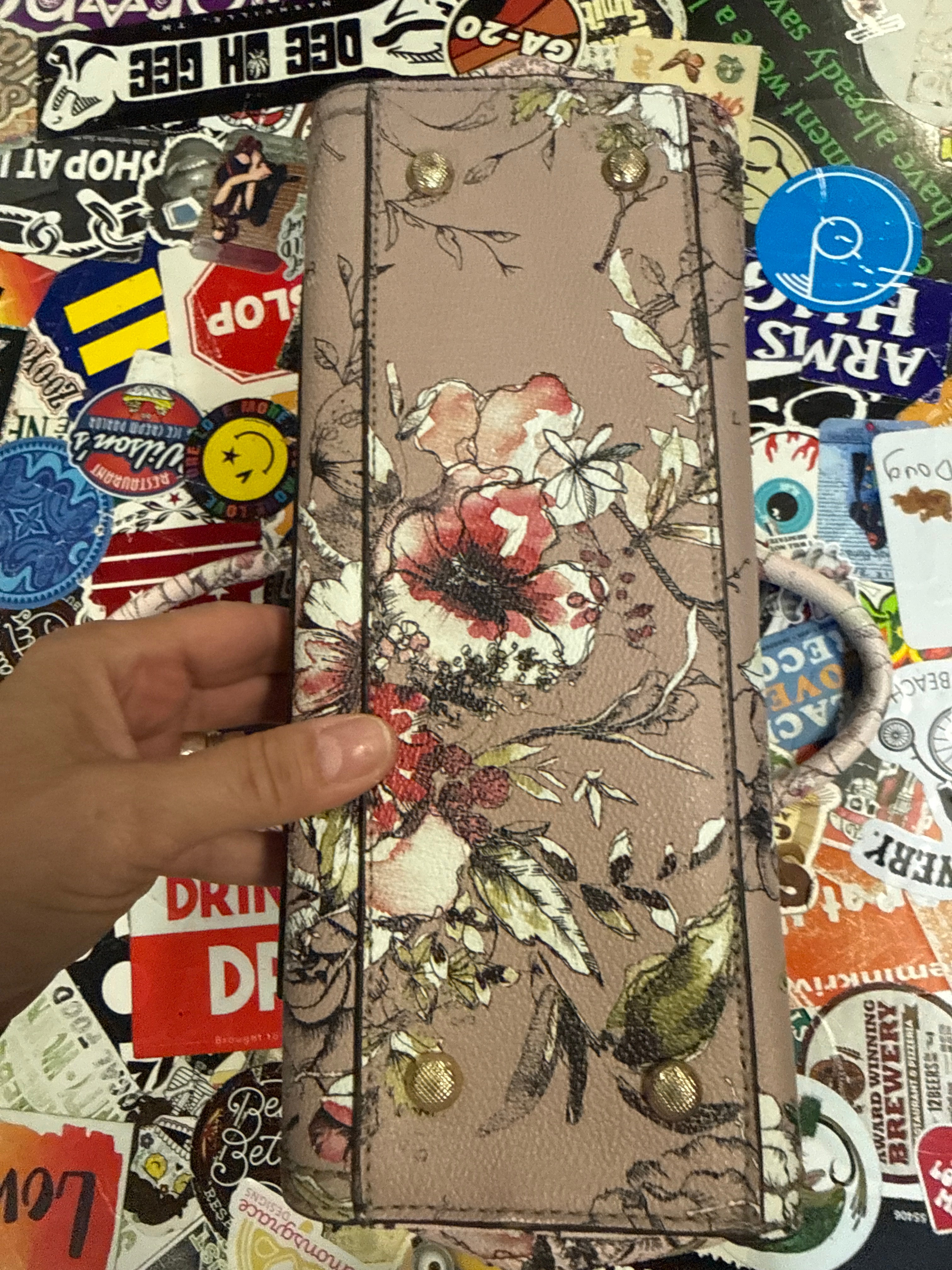 NWOT Floral Satchel