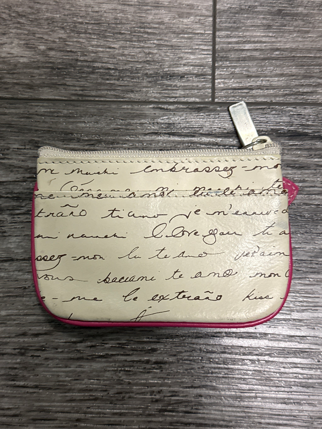 Vtg Fossil Love Letter Coin Purse