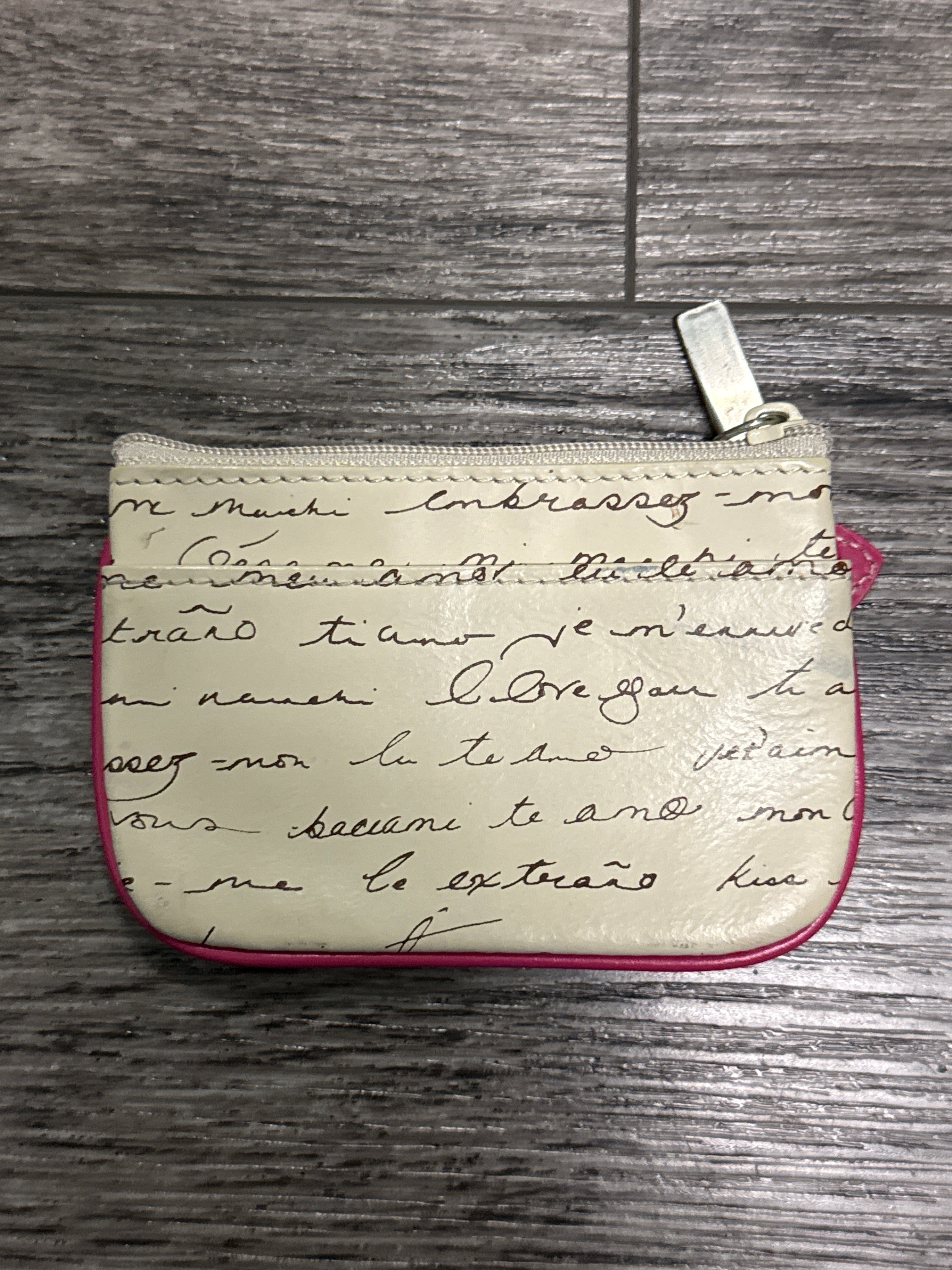 Vtg Fossil Love Letter Coin Purse
