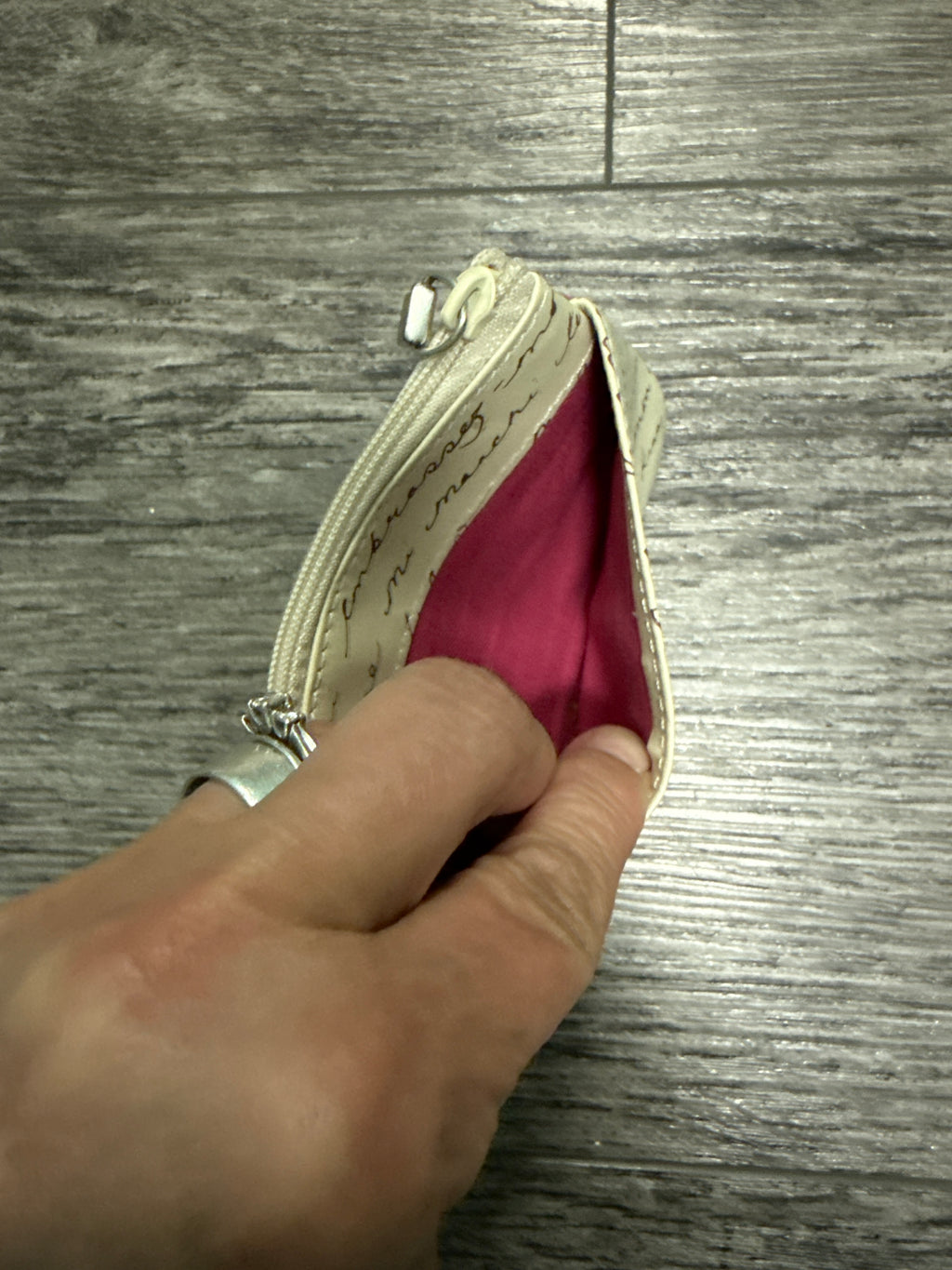Vtg Fossil Love Letter Coin Purse
