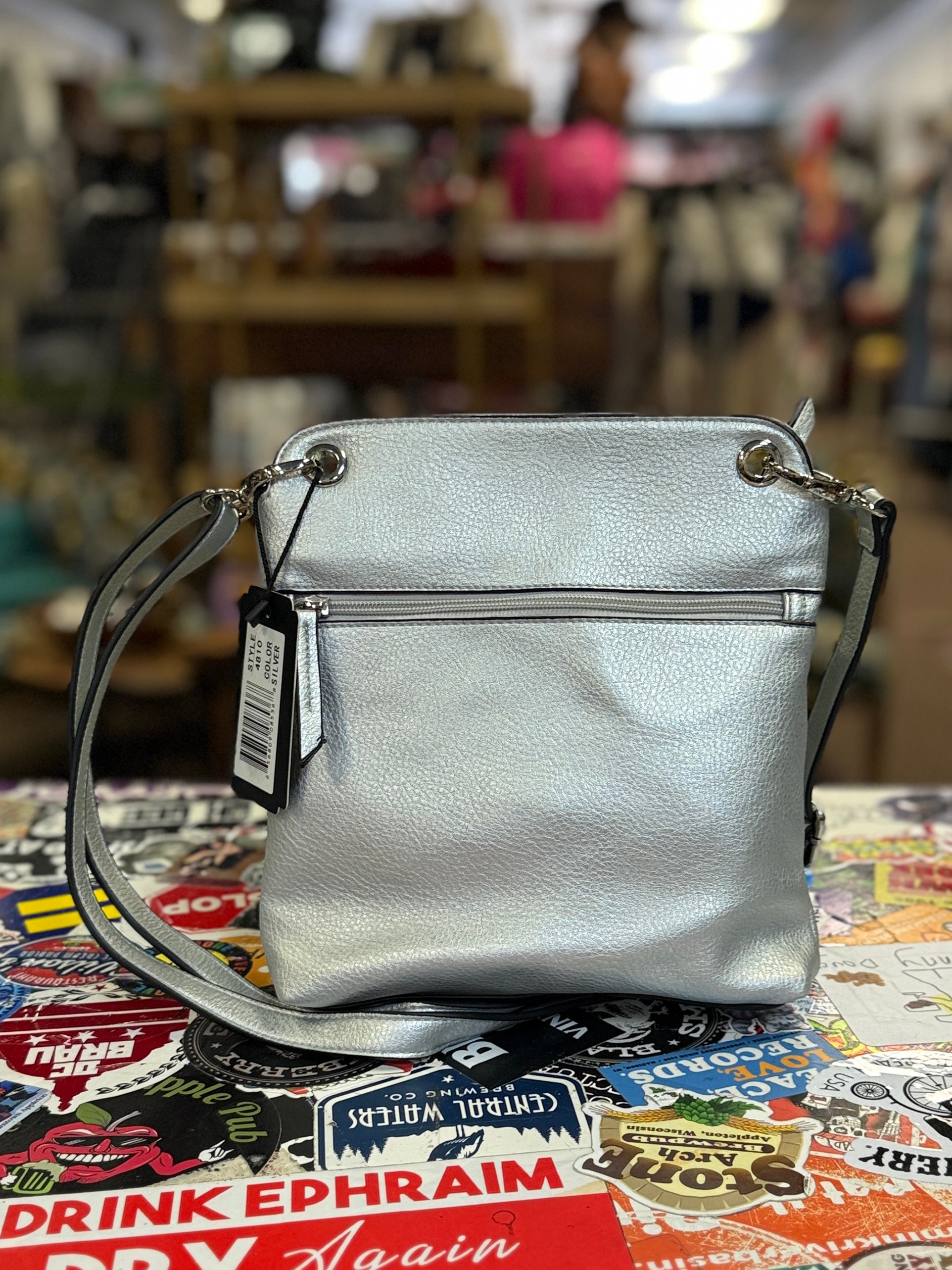 NWT Madi Studio Silver Crossbody (org$70)