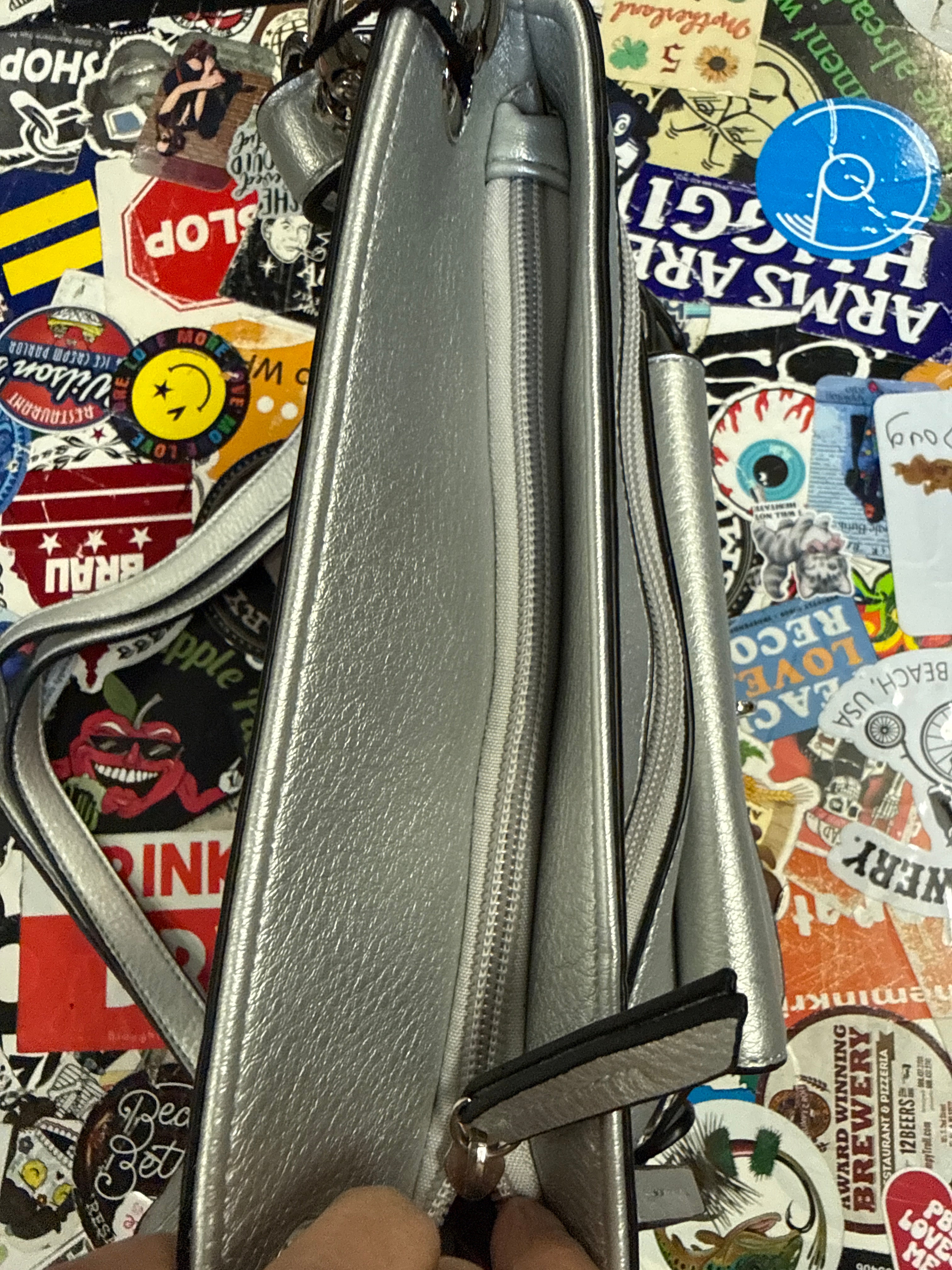 NWT Madi Studio Silver Crossbody (org$70)