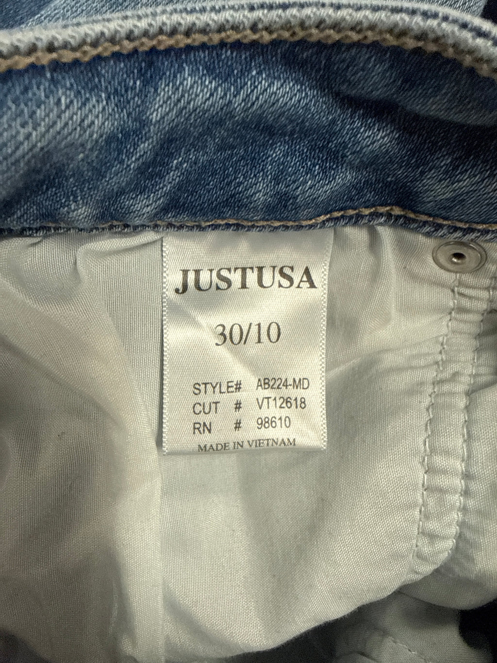 Just USA Straight Cuffed Jean