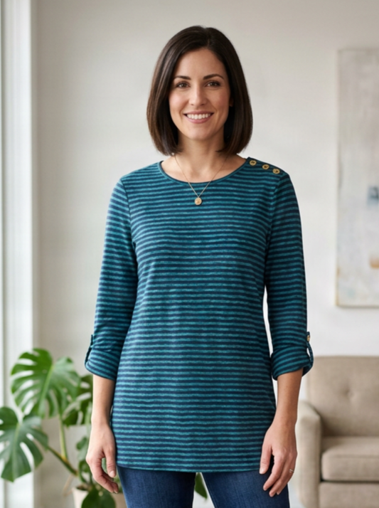 Coldwater Creek Striped Top (org$90)