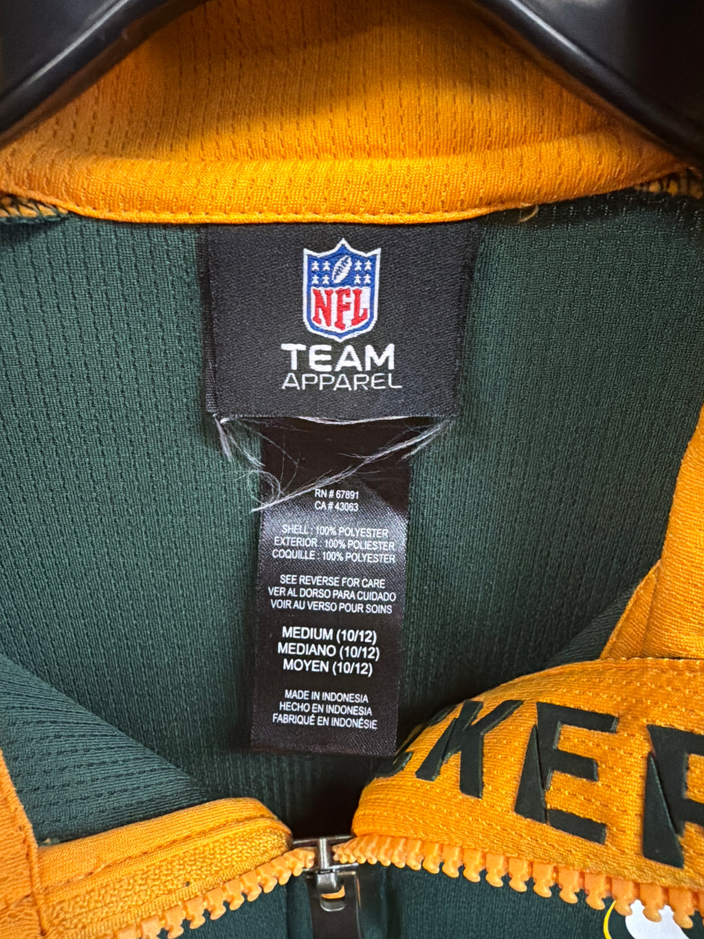 GB Packers 1/4 Zip Pullover