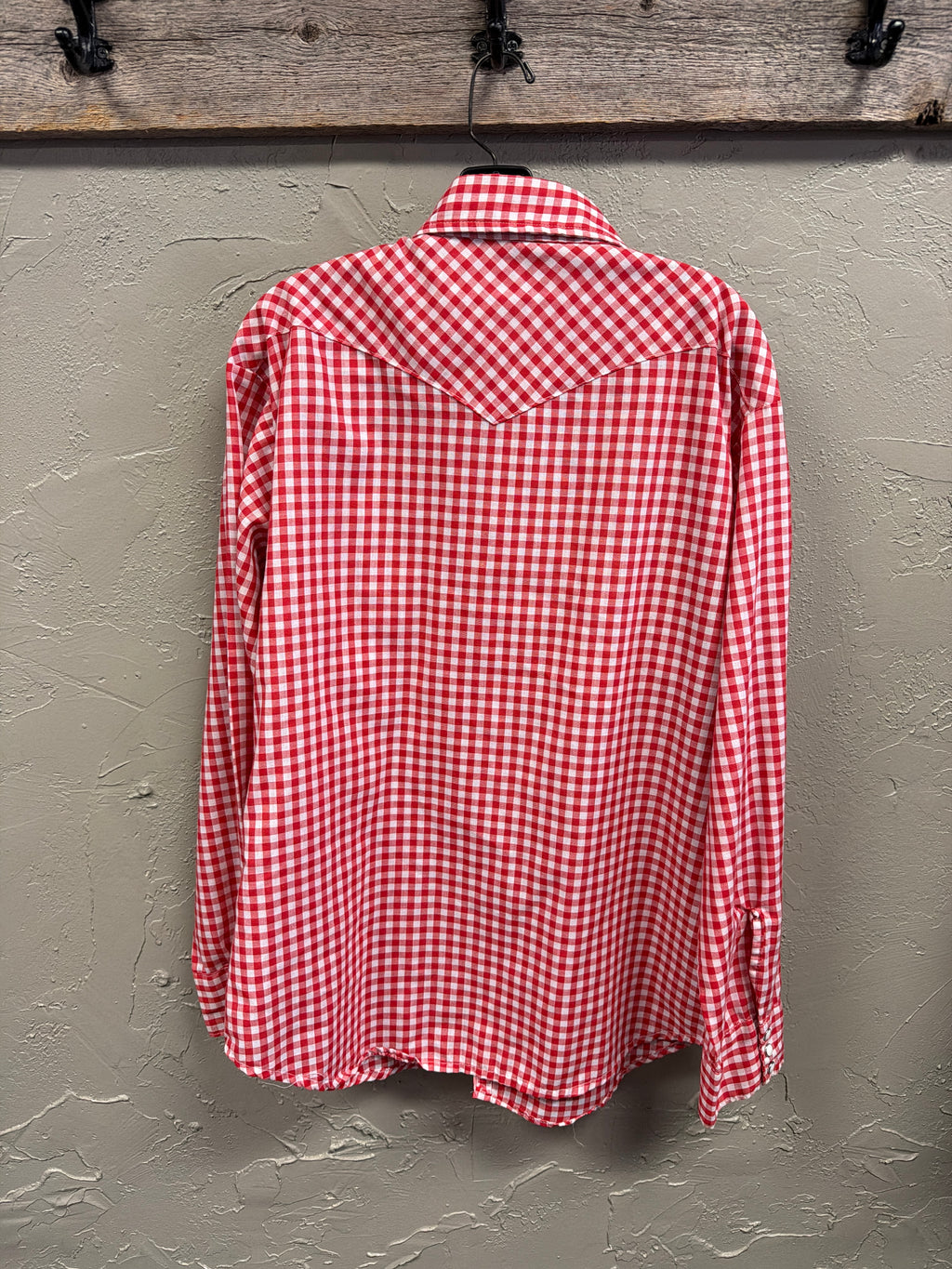 Vtg Bar-F Picnic Plaid Shirt