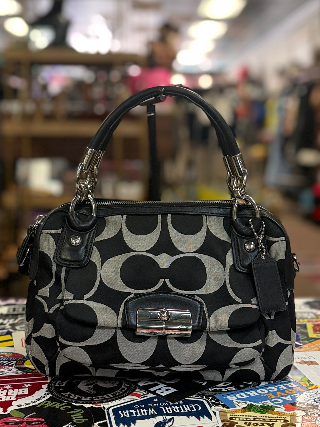 Coach Kristin Signature Satchel (org$298)