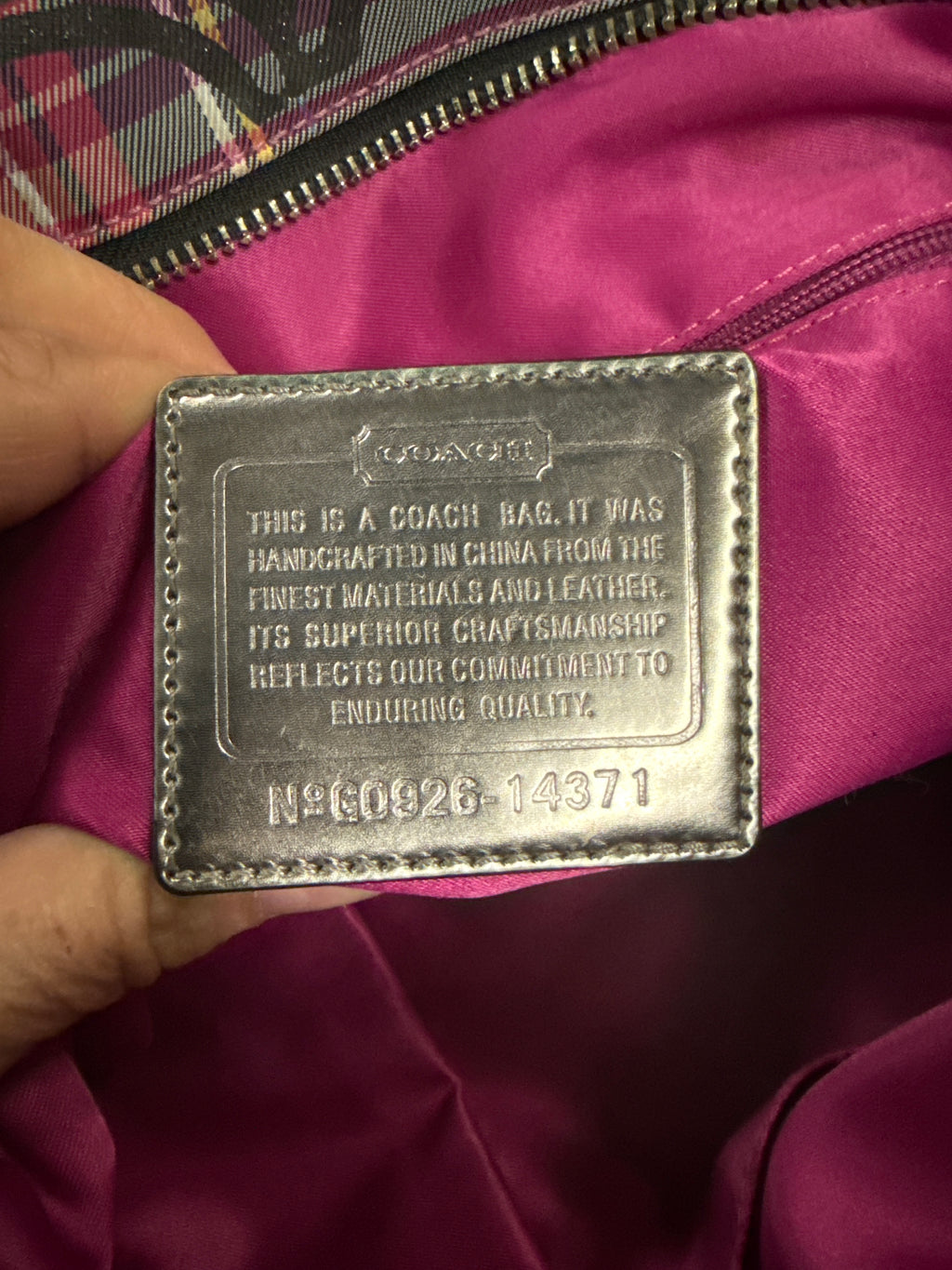 Vtg Coach Poppy Glam Tote