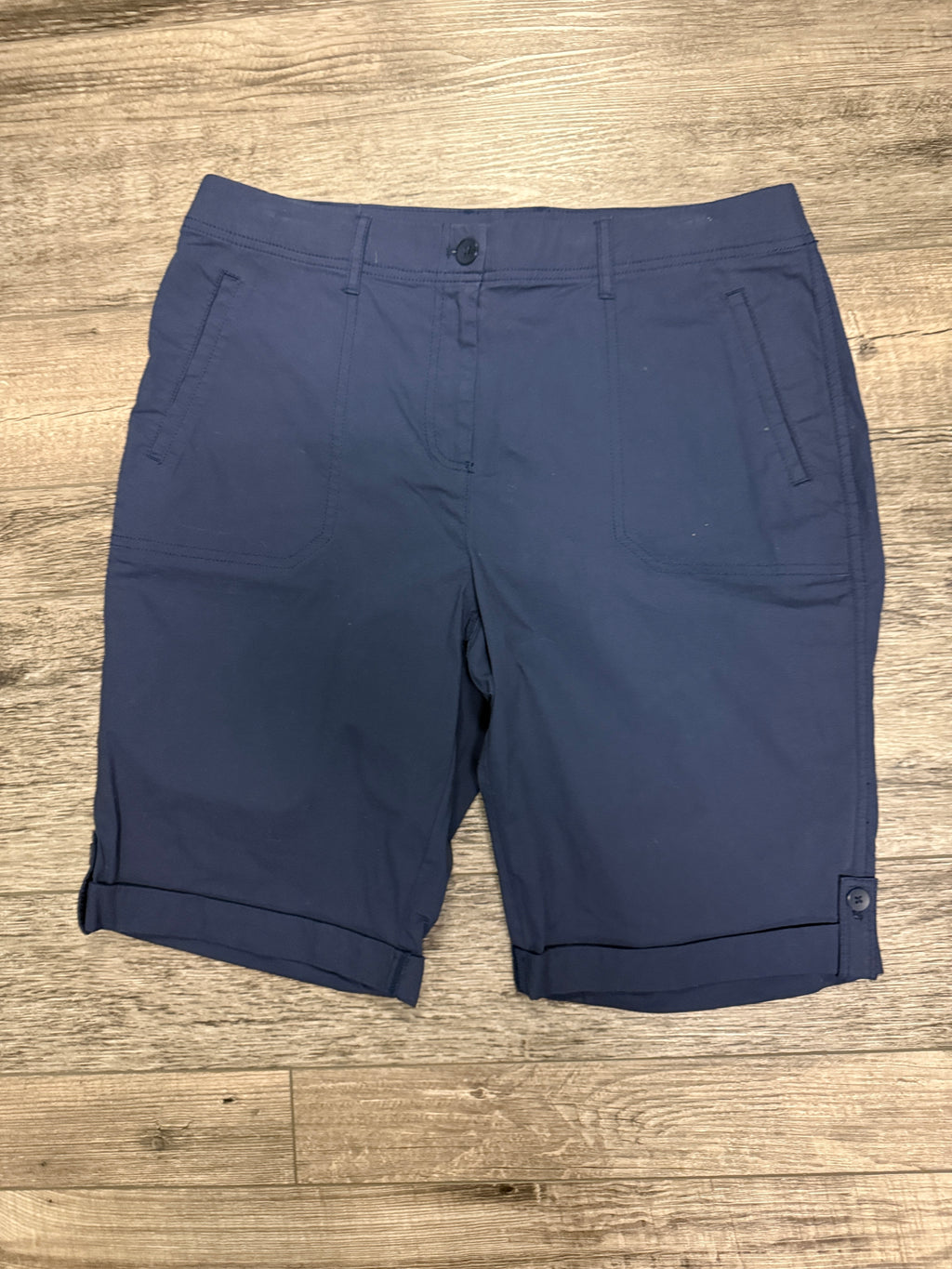 Chicos Blue Bermuda Shorts (org$80)