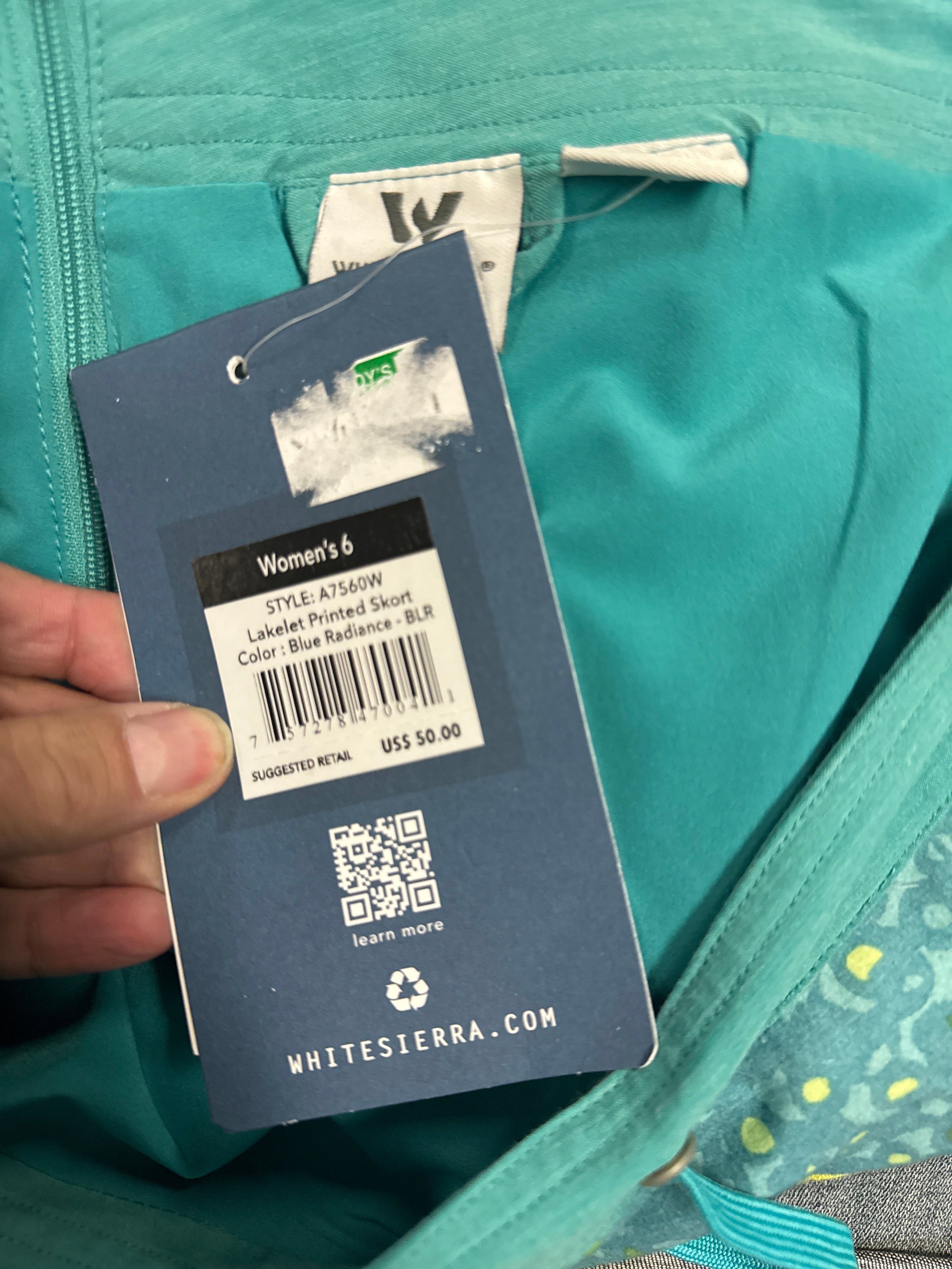 NWT White Sierra Skort (org$50)