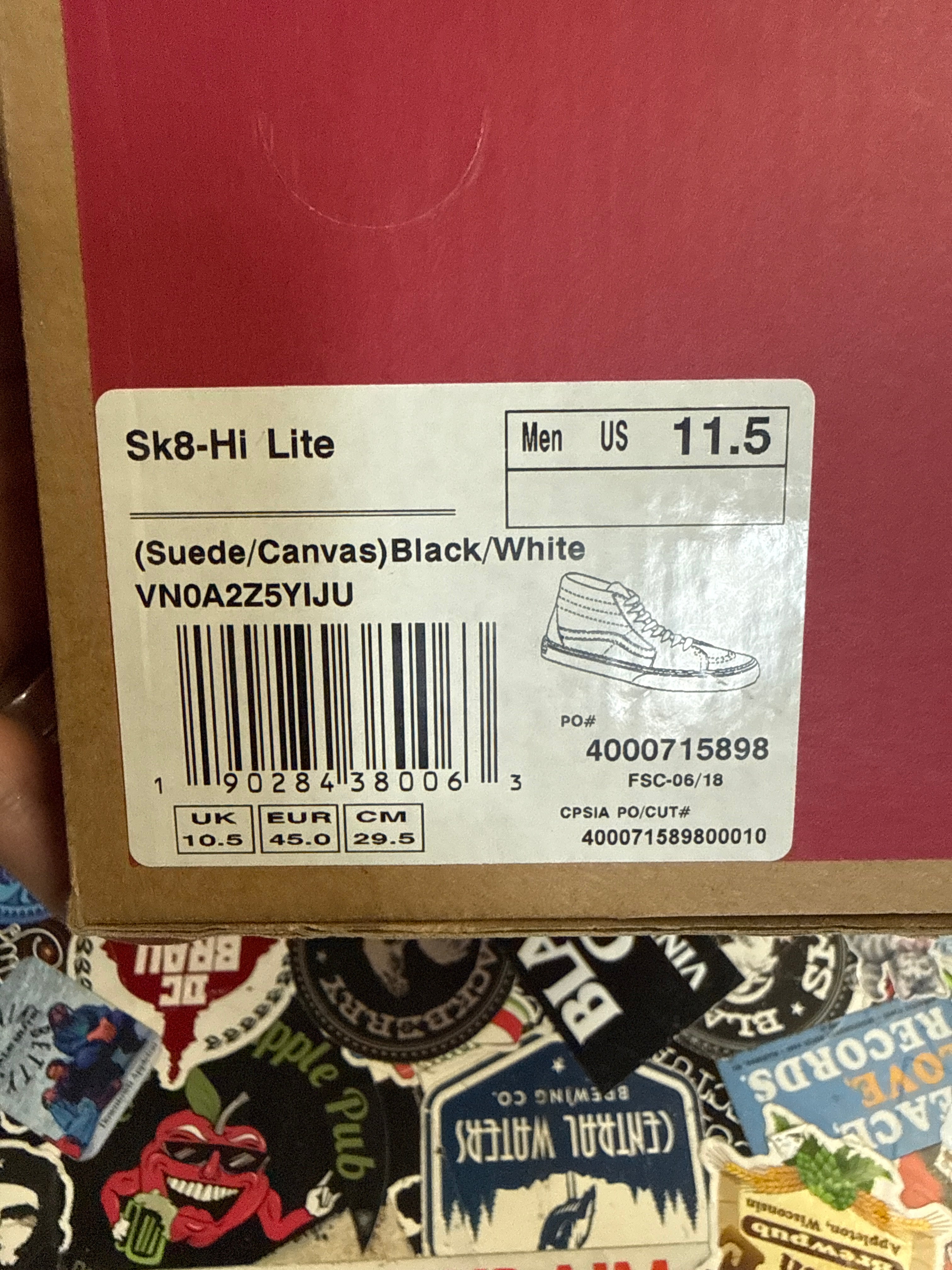 NIB Vans Sk8-Hi Sneakers (org$85)