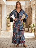 NWOT Indigo Thread Patchwork Maxi (org$88)