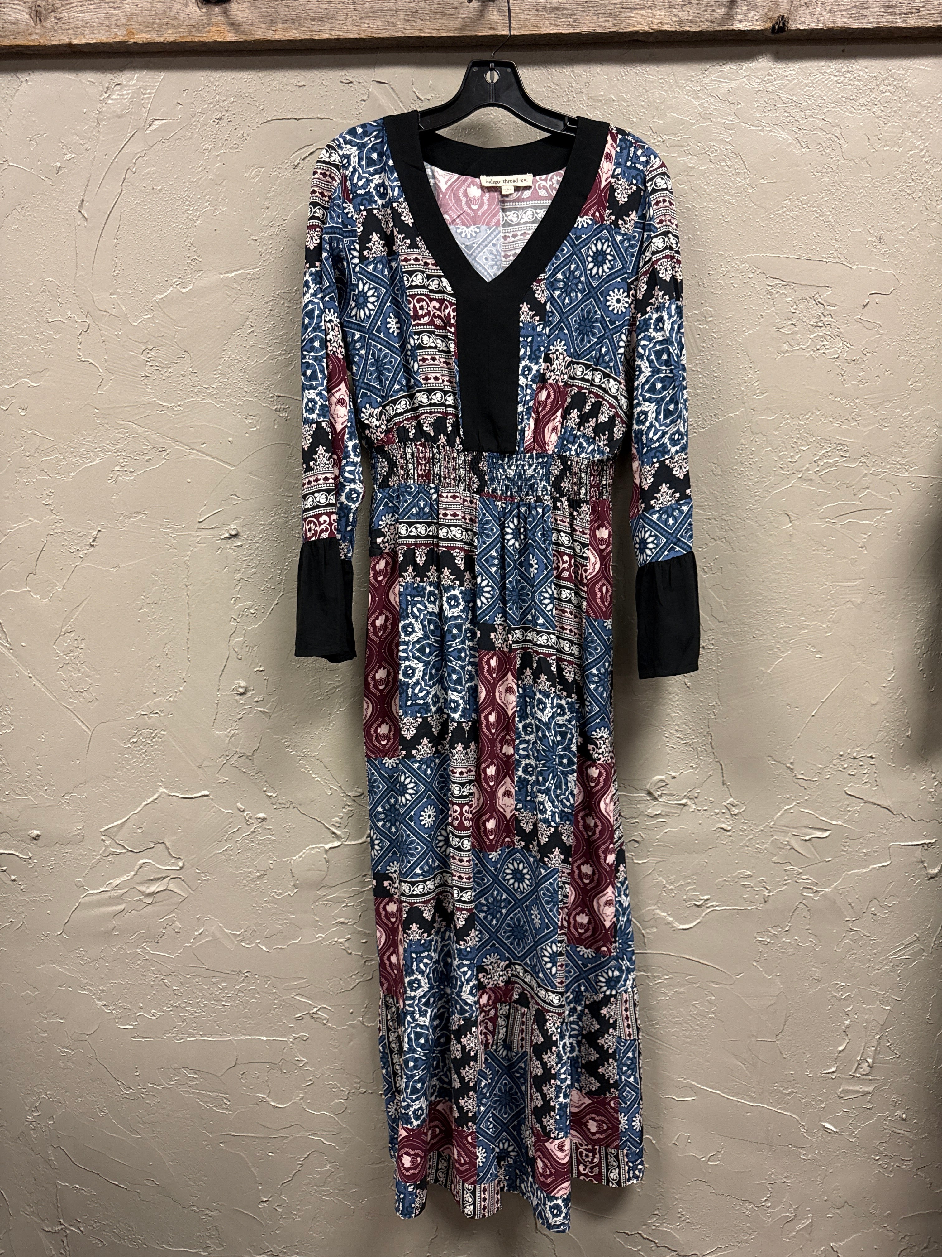 NWOT Indigo Thread Patchwork Maxi (org$88)