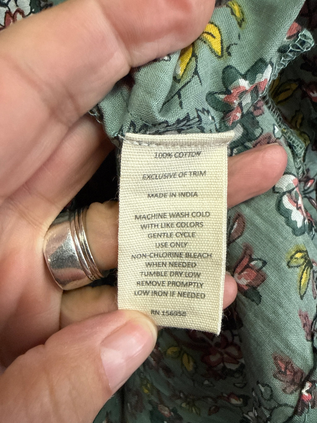 NWOT Indigo Thread Split Neck Tunic (org$88)