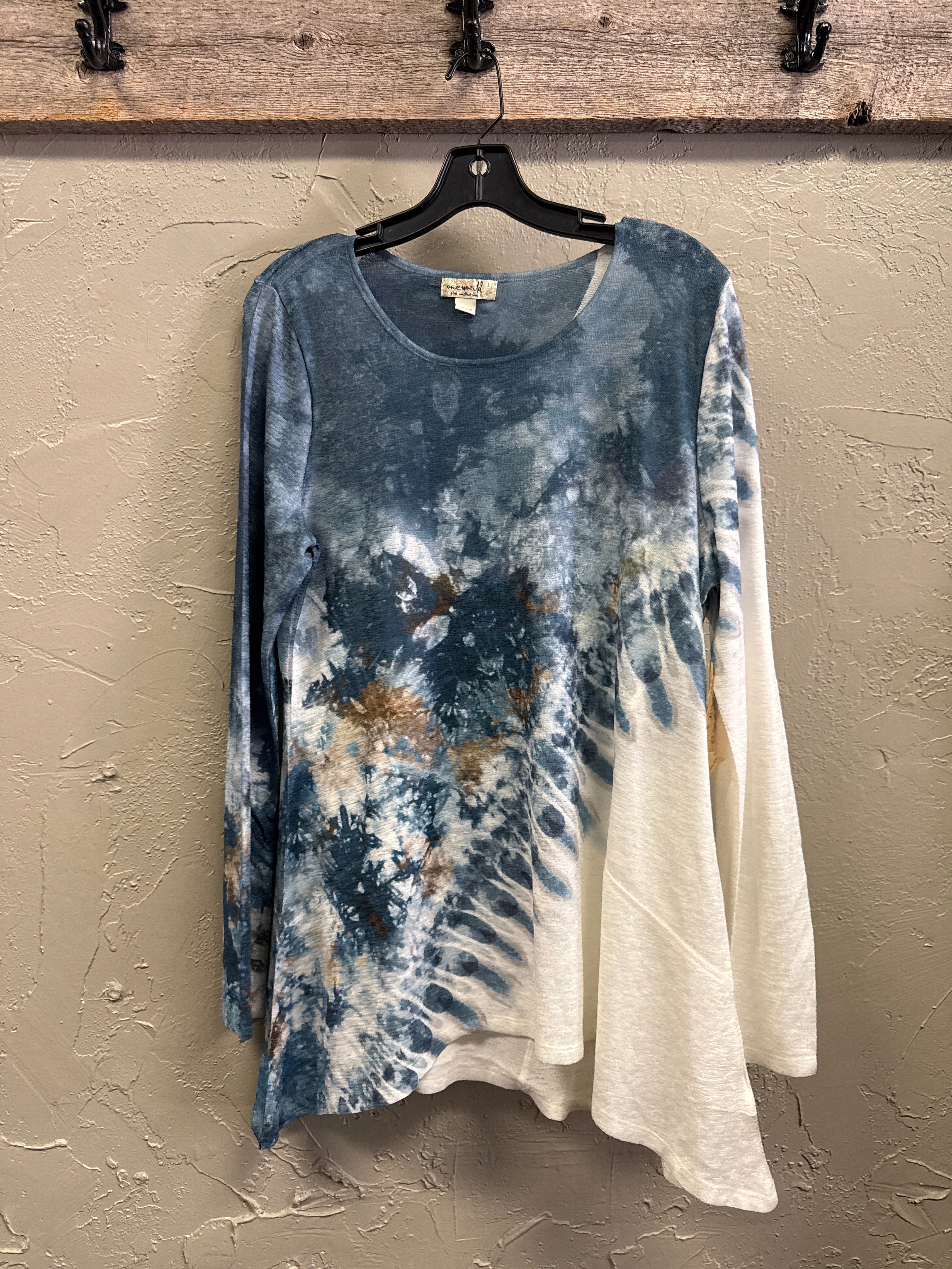 NWT One World Asym Top (org$48)