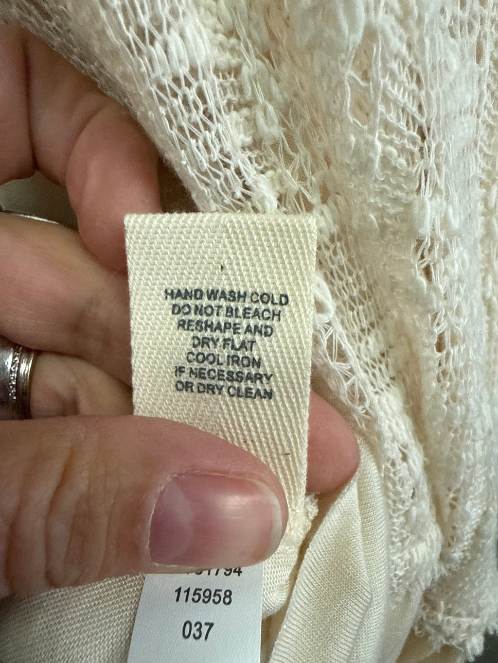 NWOT Indigo Thread Mixed Media Tunic