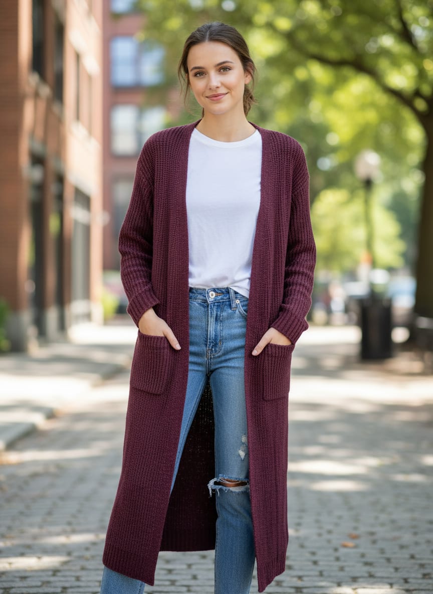 NWOT Indigo Thread Longline Cardis (org$65)
